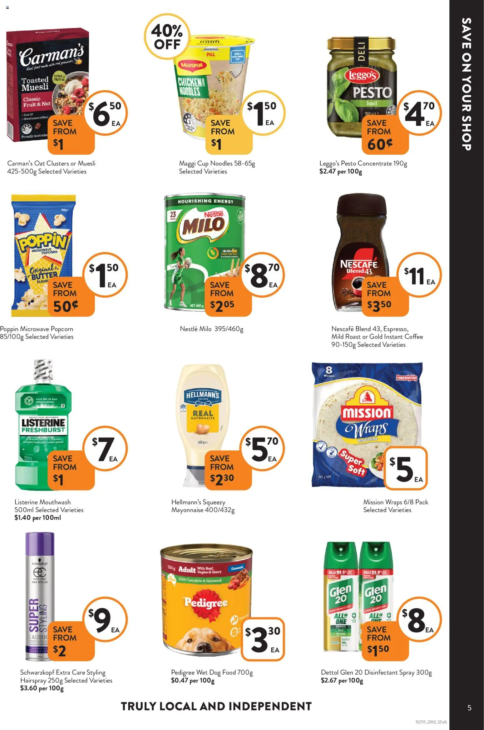 Foodworks catalogue - valid from 29.10.2025 | Page: 5 | Products: Cleaner, Butter, Coffee, Nescafe