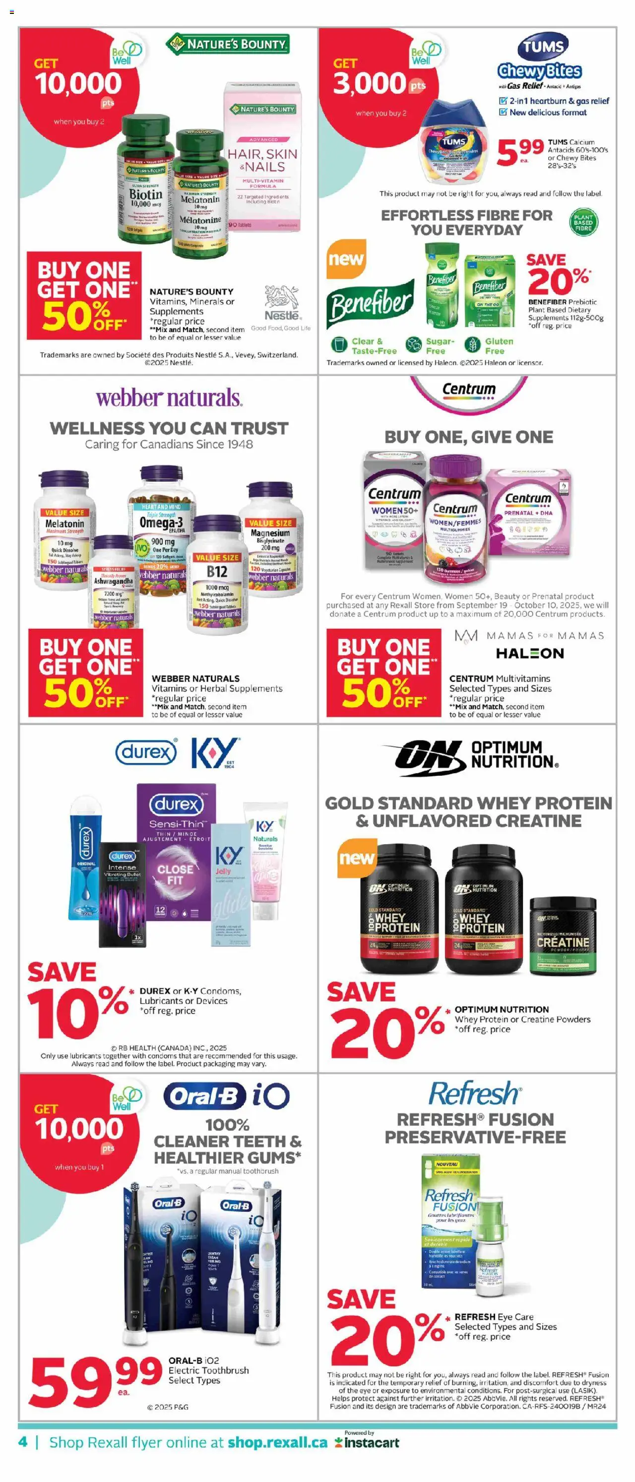 Rexall flyer valid from 10.10.2025 | Page: 9 | Products: Electric toothbrush, Powder, Peeling