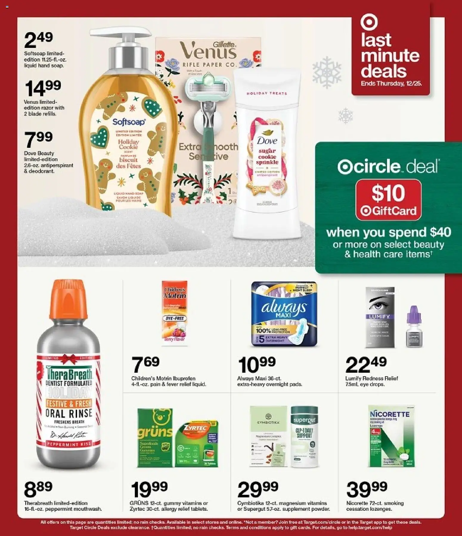 Target Weekly Ad - valid from 21.12.2025 | Page: 6 | Products: Magnesium, Peppermint, Antiperspirant, Sugar