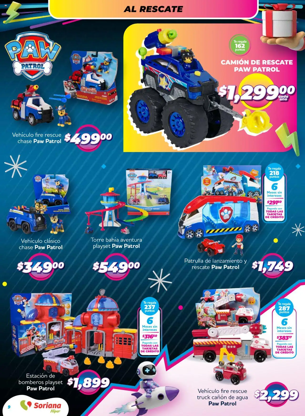 Nuevas ofertas de Soriana válidas en toda la República Mexicana desde el 09.10.2025. ¡Encuentra las mejores ofertas en Soriana - Reino de los Juguetes Súper Nacional! | Página: 9 | Productos: Agua, Té
