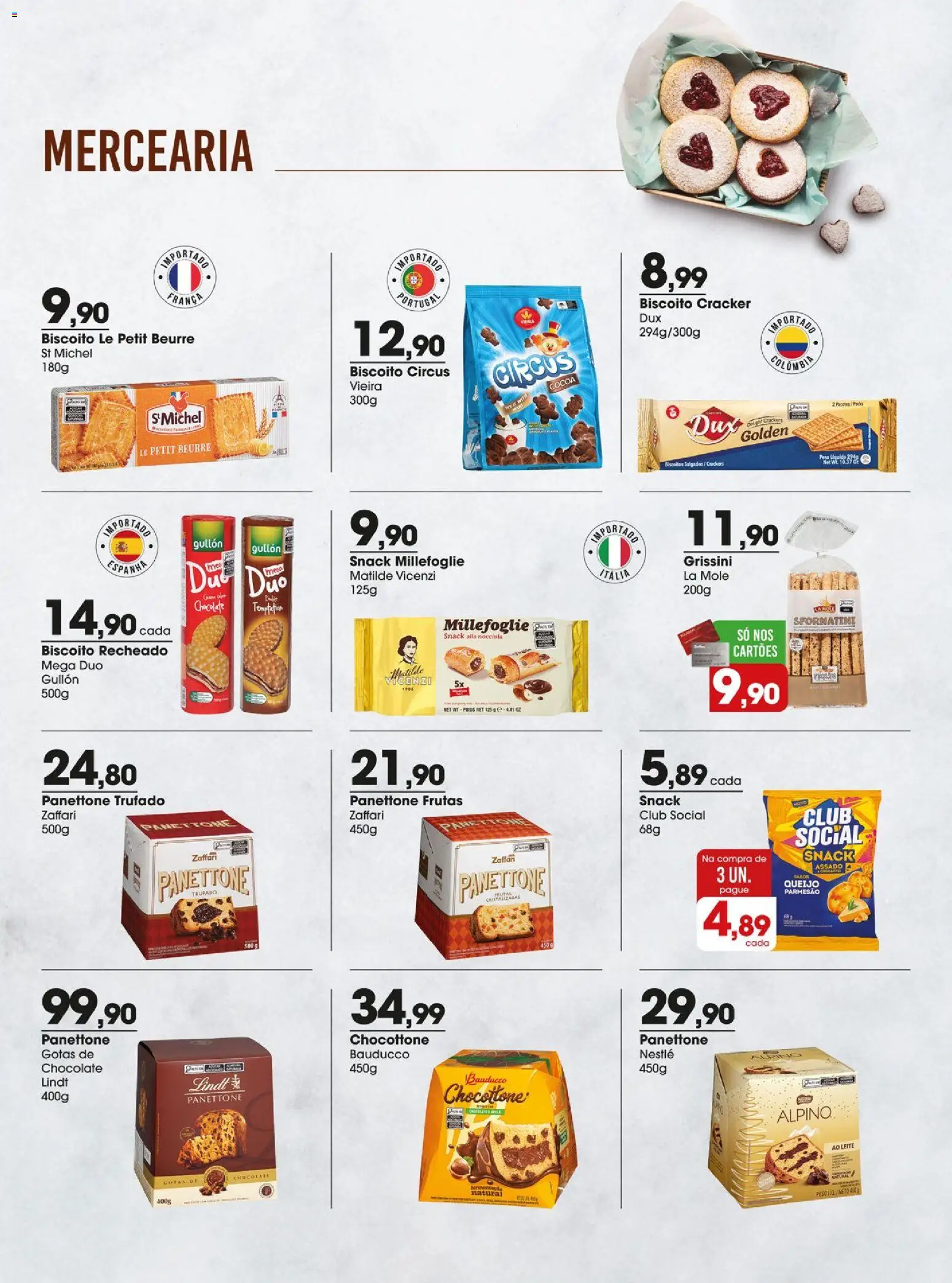 Zaffari Folheto - válido de 04.11.2025 | Página: 7 | Produtos: Biscoito, Chocolate, Parmesão, Biscoito recheado