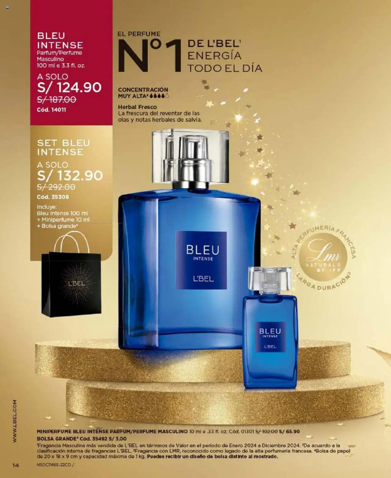 Catálogo L'Bel válido desde 24.10.2025 | Página: 14 | Productos: Bolsa, Perfume