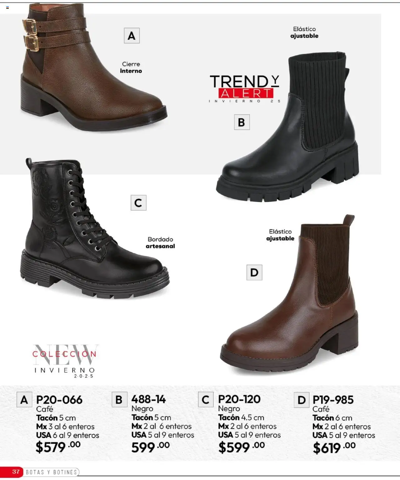 Nuevas ofertas de Cklass válidas en toda la República Mexicana desde el 16.09.2025. ¡Encuentra las mejores ofertas en Cklass - Catálogo Invierno Calzado! | Página: 38 | Productos: Botas, Café, Botines