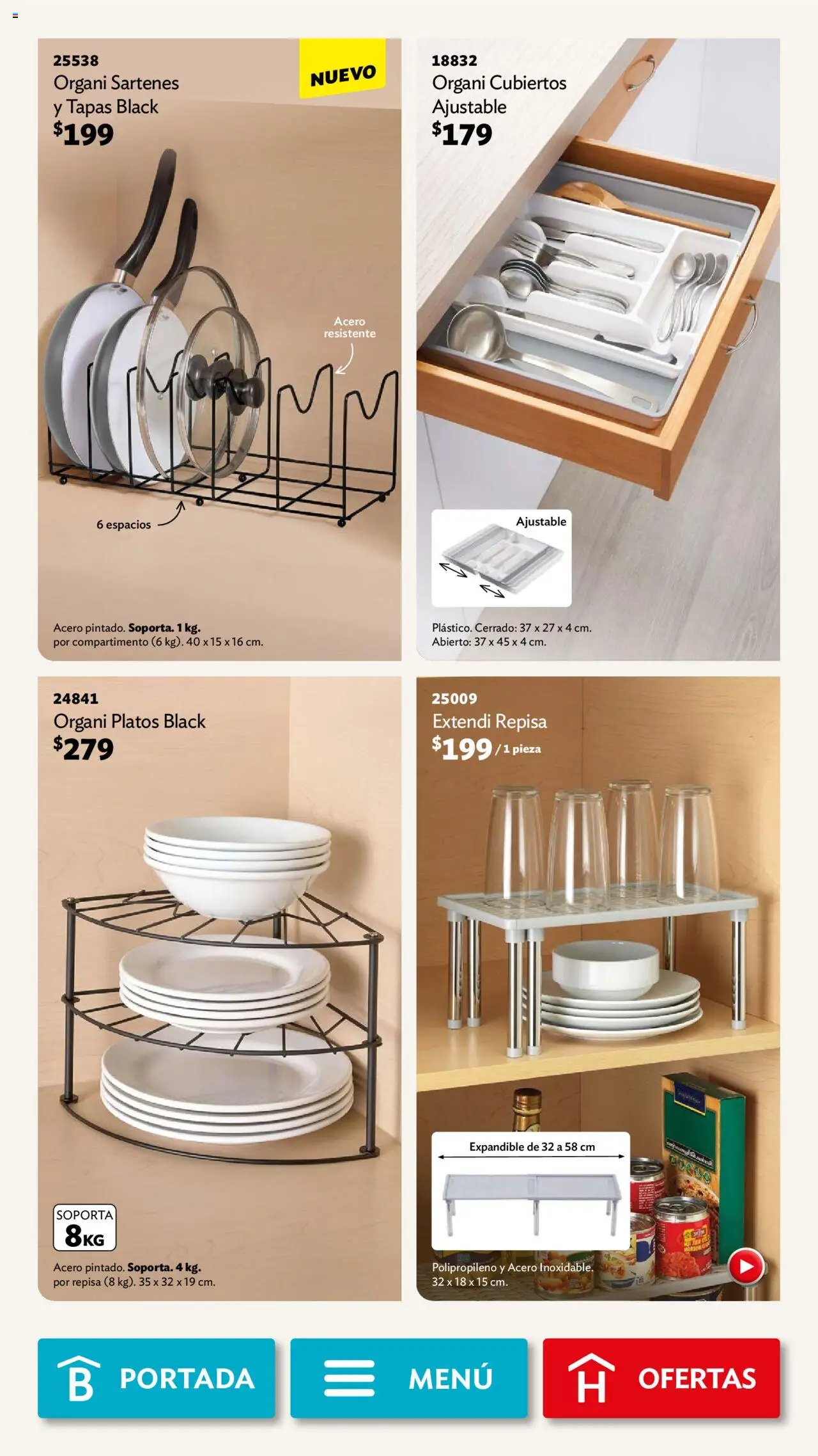 Nuevas ofertas de Betterware válidas en toda la República Mexicana desde el 29.09.2025. ¡Encuentra las mejores ofertas en Betterware - Campaña 10 2025! | Página: 60 | Productos: Repisa