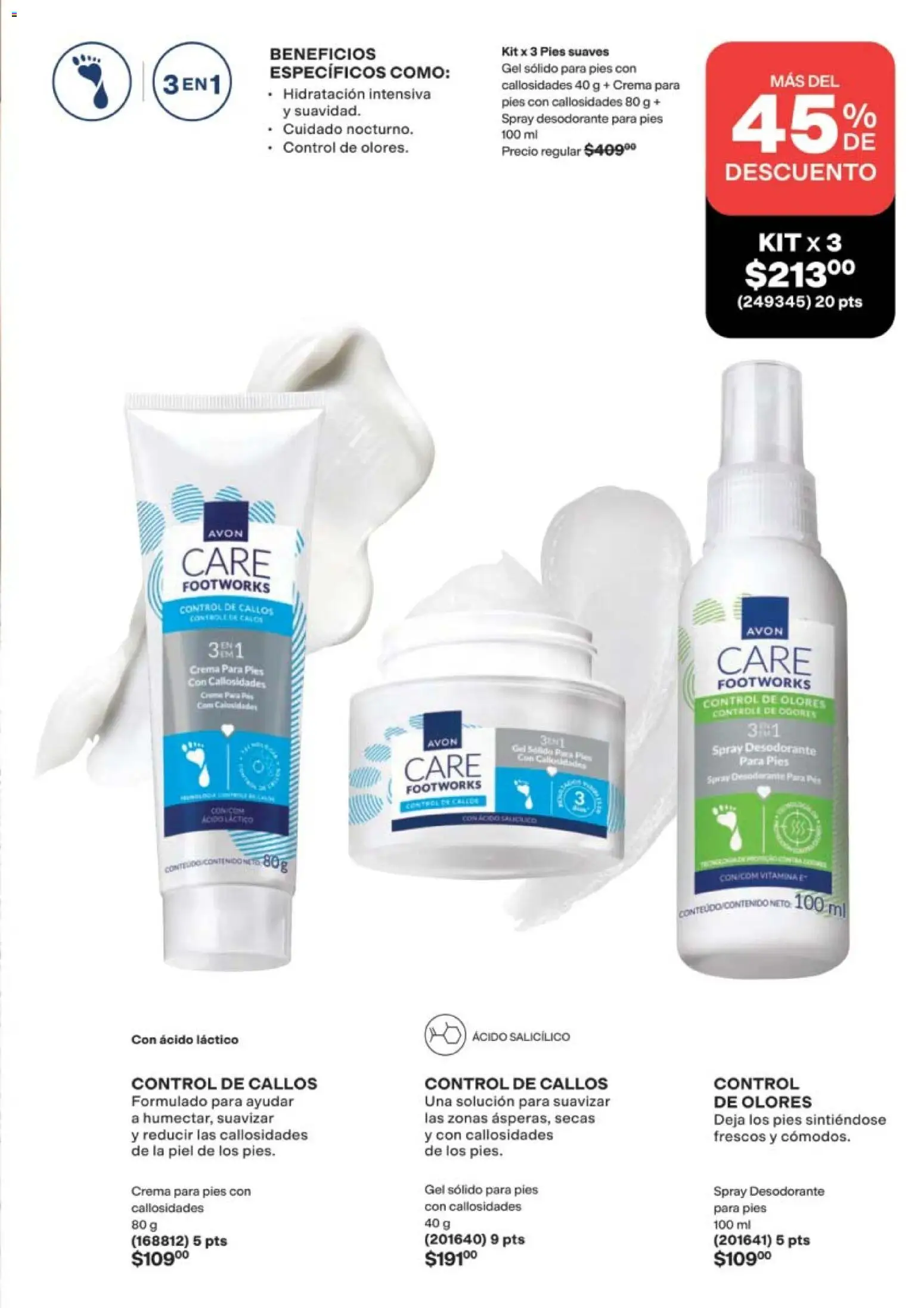 Nuevas ofertas de AVON válidas en toda la República Mexicana desde el 08.05.2026. ¡Encuentra las mejores ofertas en AVON campaña 8 2026! | Página: 158 | Productos: Desodorante, Crema