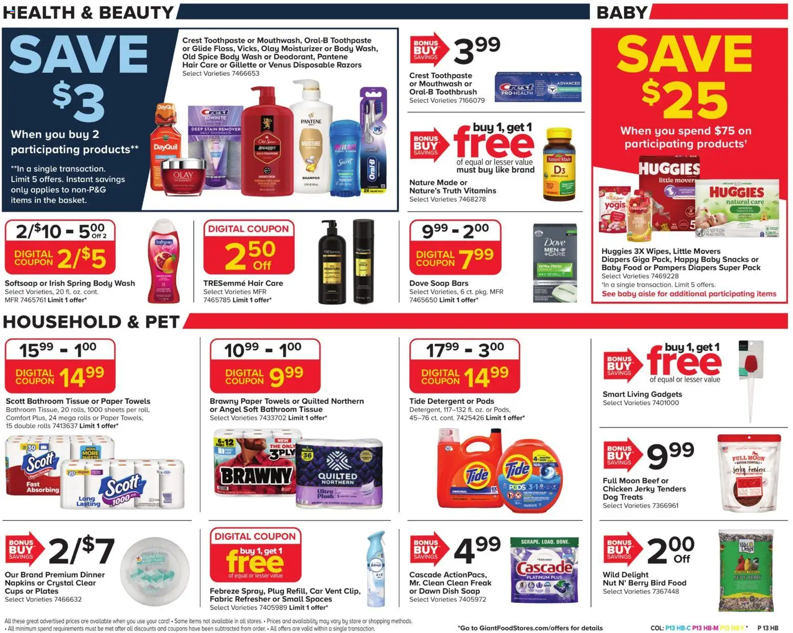 Giant Weekly Ad - valid from 07.11.2025 | Page: 15 | Products: Dog Treats, Toothpaste, Detergent, Baby food