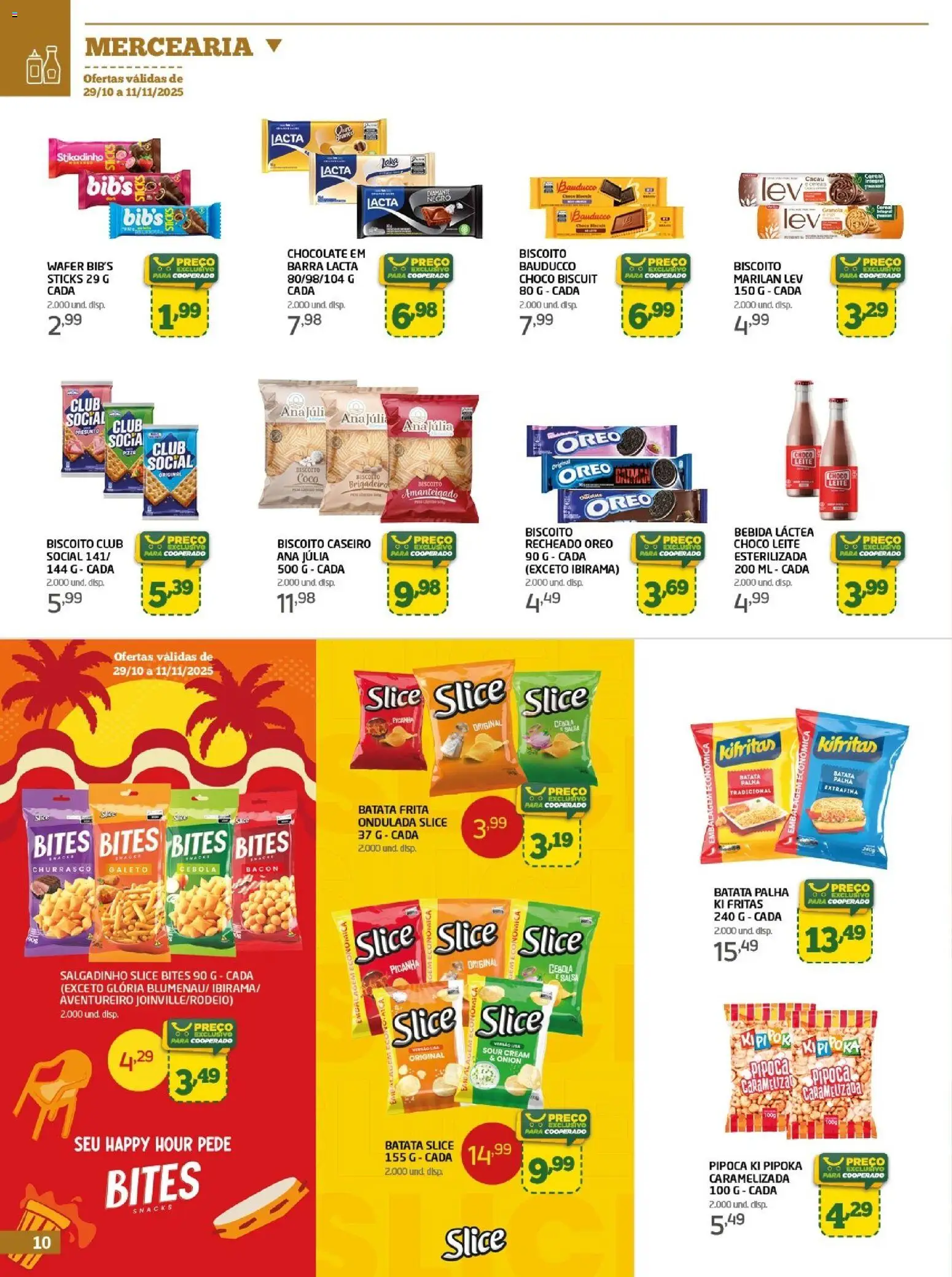 Cooper Folheto - válido de 29.10.2025 | Página: 10 | Produtos: Coco, Picanha, Leite, Chocolate