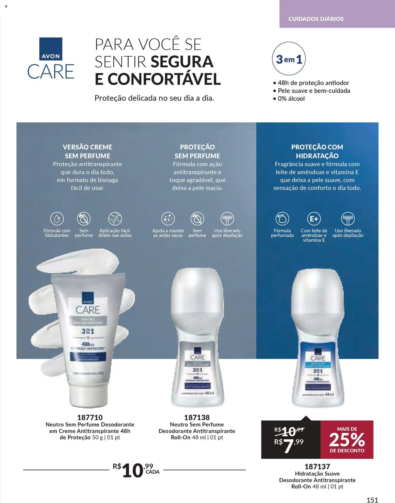 Avon Folheto - válido de 29.10.2025 | Página: 151 | Produtos: Fragrância, Desodorante, Creme, Amêndoas