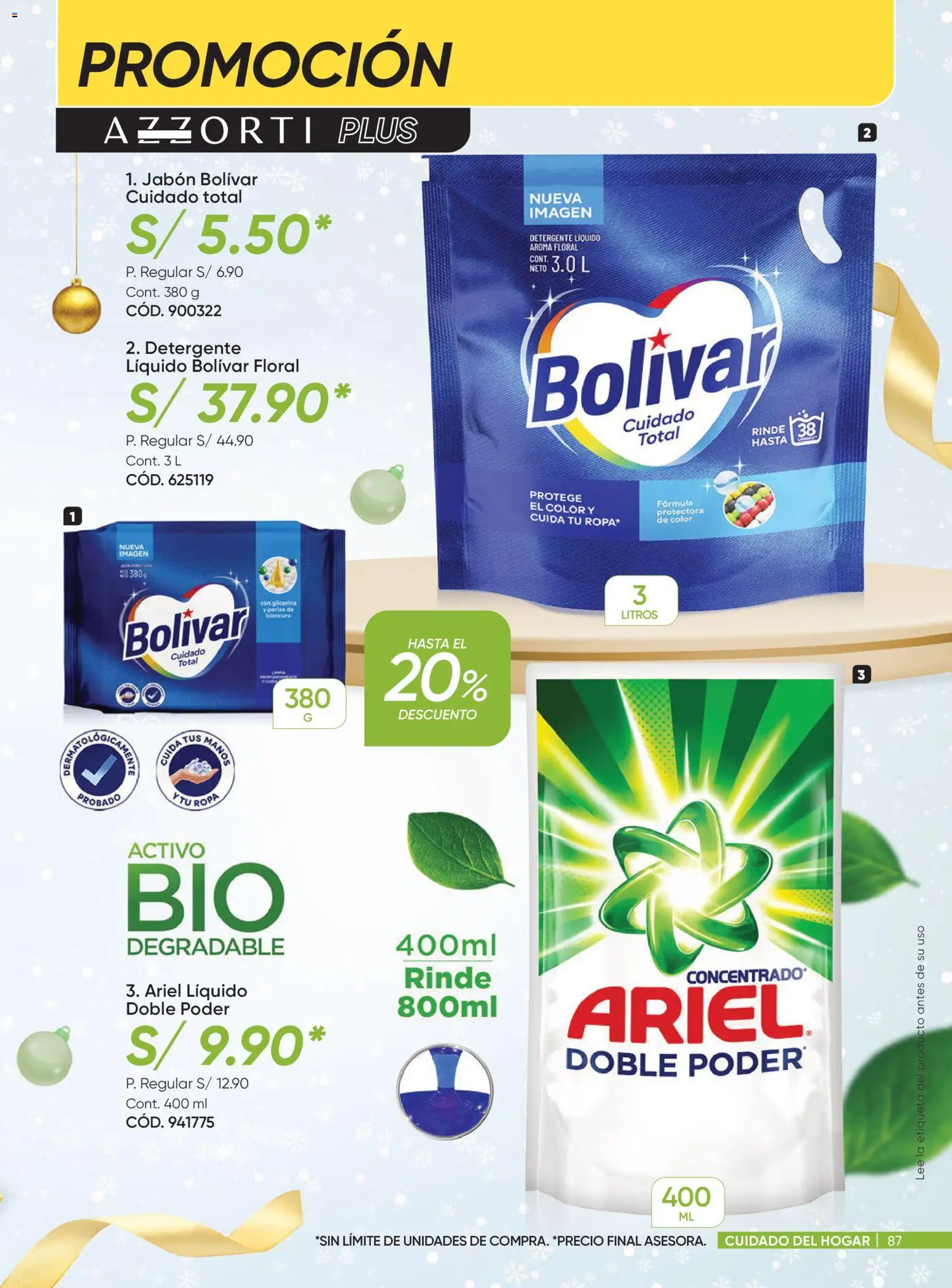 Catálogo Azzorti válido desde 03.11.2025 | Página: 87 | Productos: Jabón, Detergente, Ropa