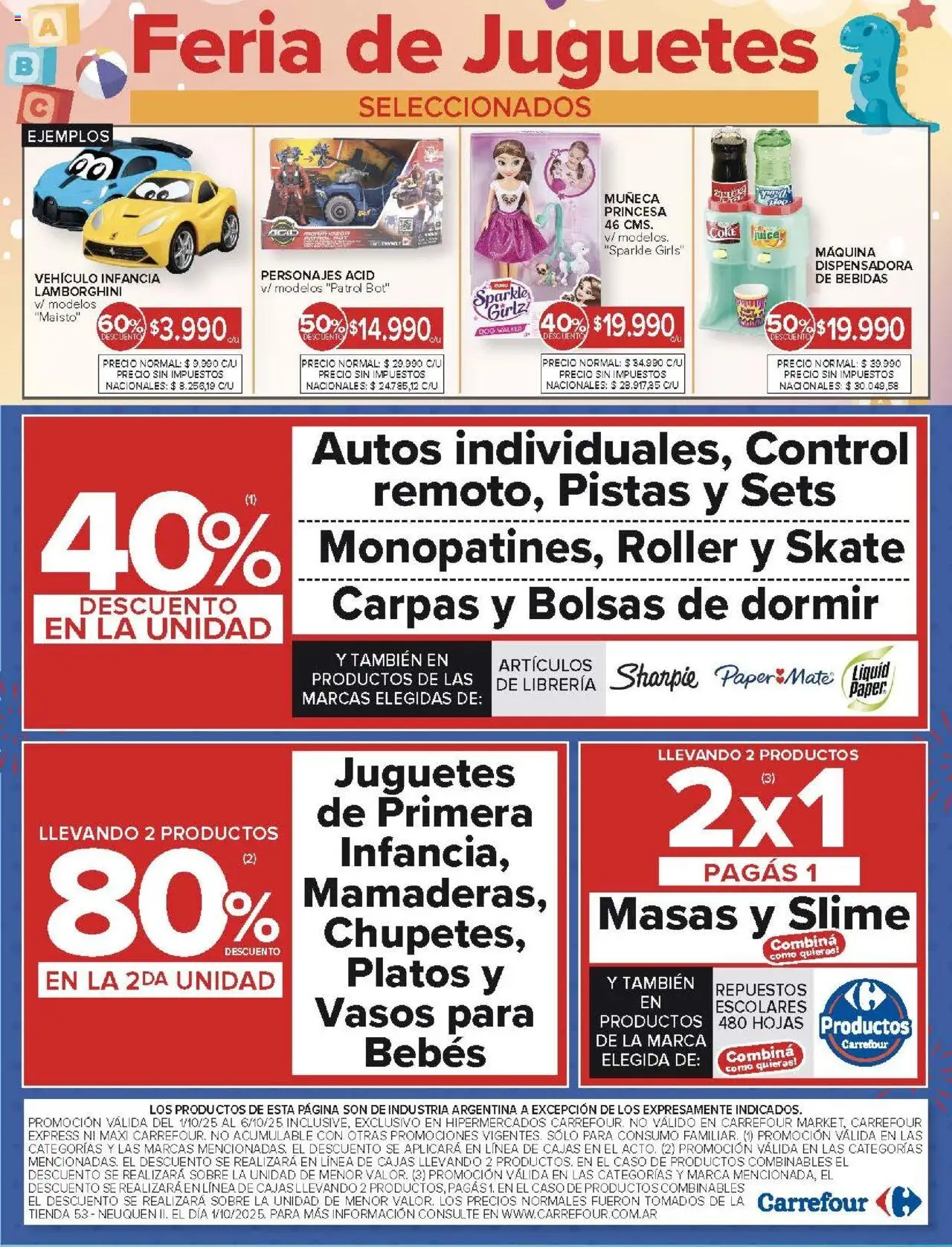 Carrefour - Ofertas - Chubut │ válido desde el 01.10.2025 | Página: 23 | Productos: Caso, Mate, Sobre, Vasos