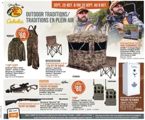 Preview of Cabelas weekly flyer / circulaire from shop Cabelas valid from 25.09.2025