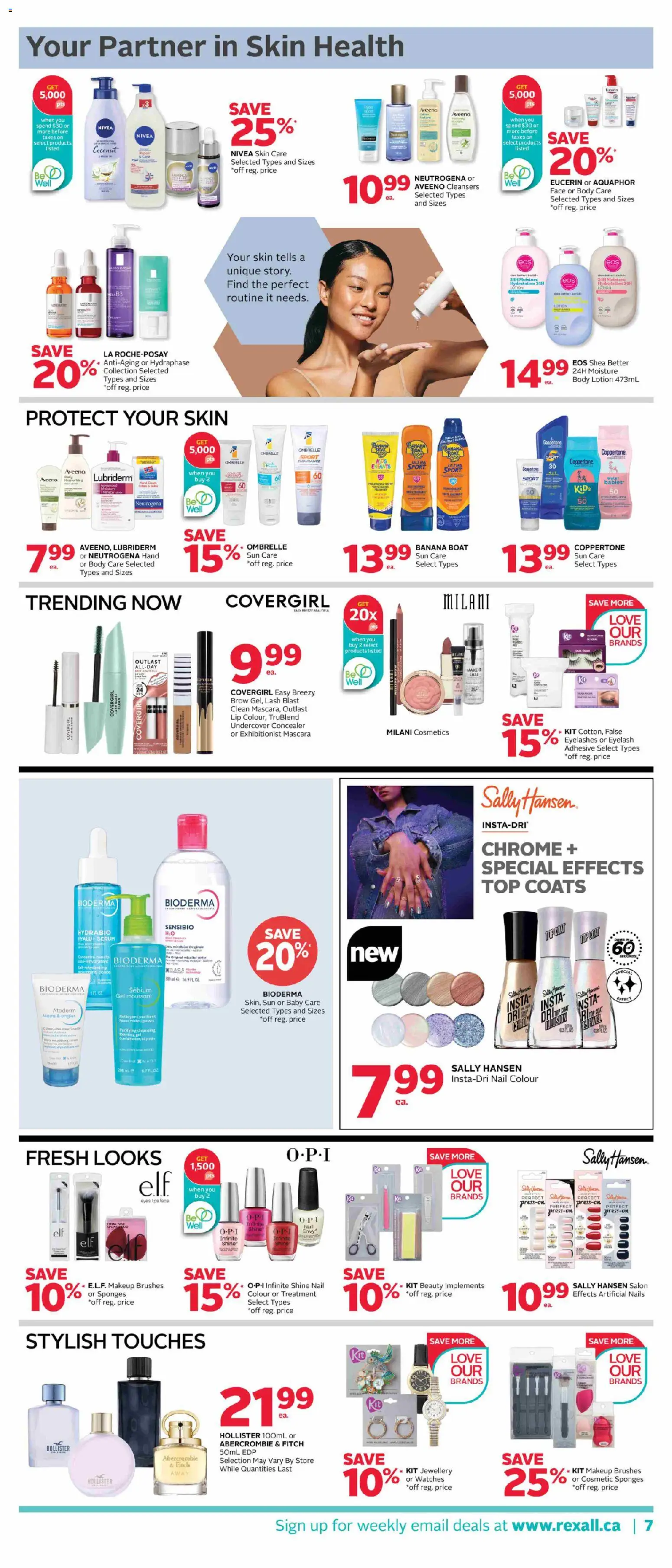Rexall flyer valid from 24.04.2026 | Page: 14 | Products: Concealer, Mascara, Body lotion, Coat