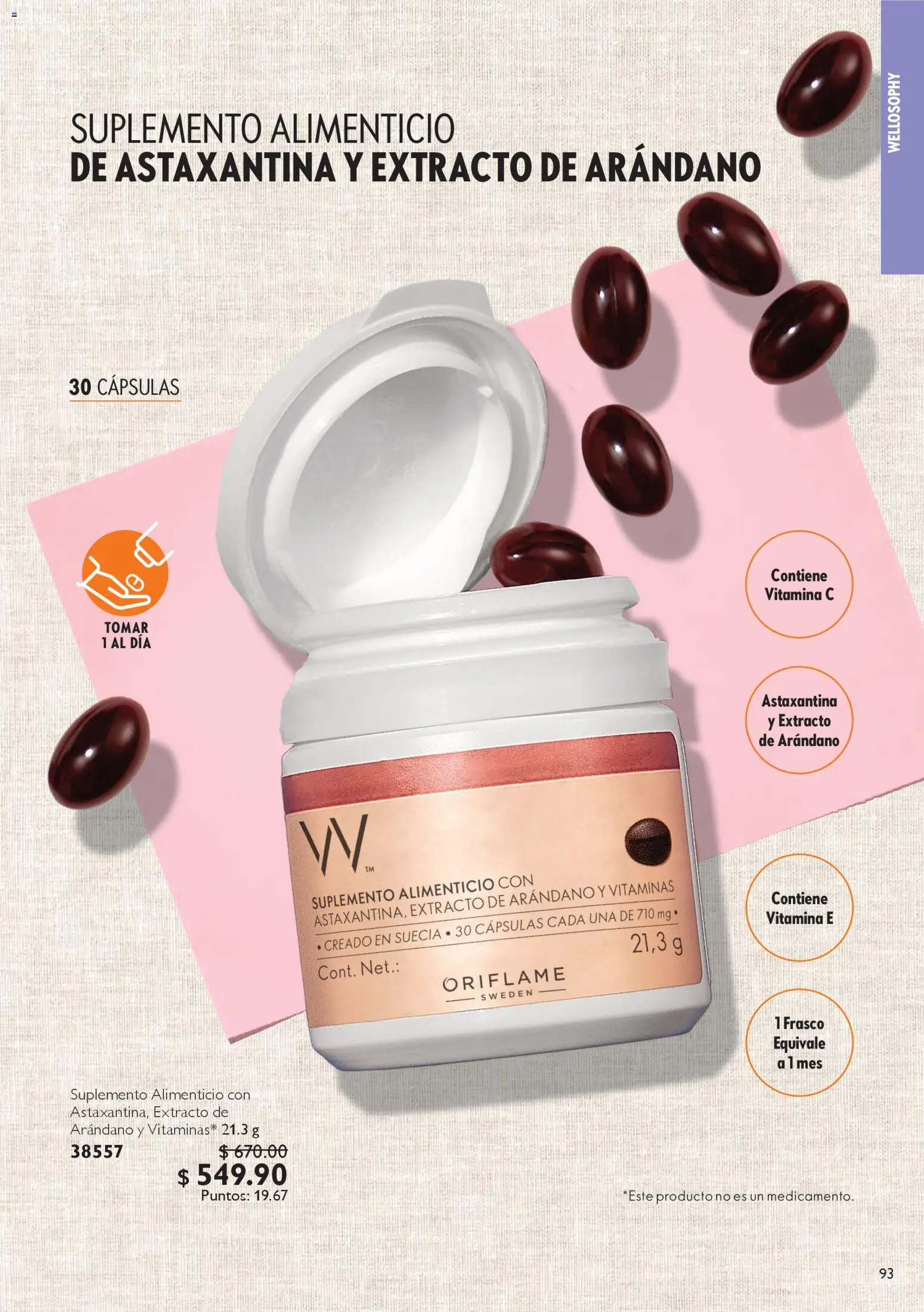 Nuevas ofertas de Oriflame válidas en toda la República Mexicana desde el 24.01.2026. ¡Encuentra las mejores ofertas en Oriflame campaña 2 2026! | Página: 93 | Productos: Frasco, Vitaminas