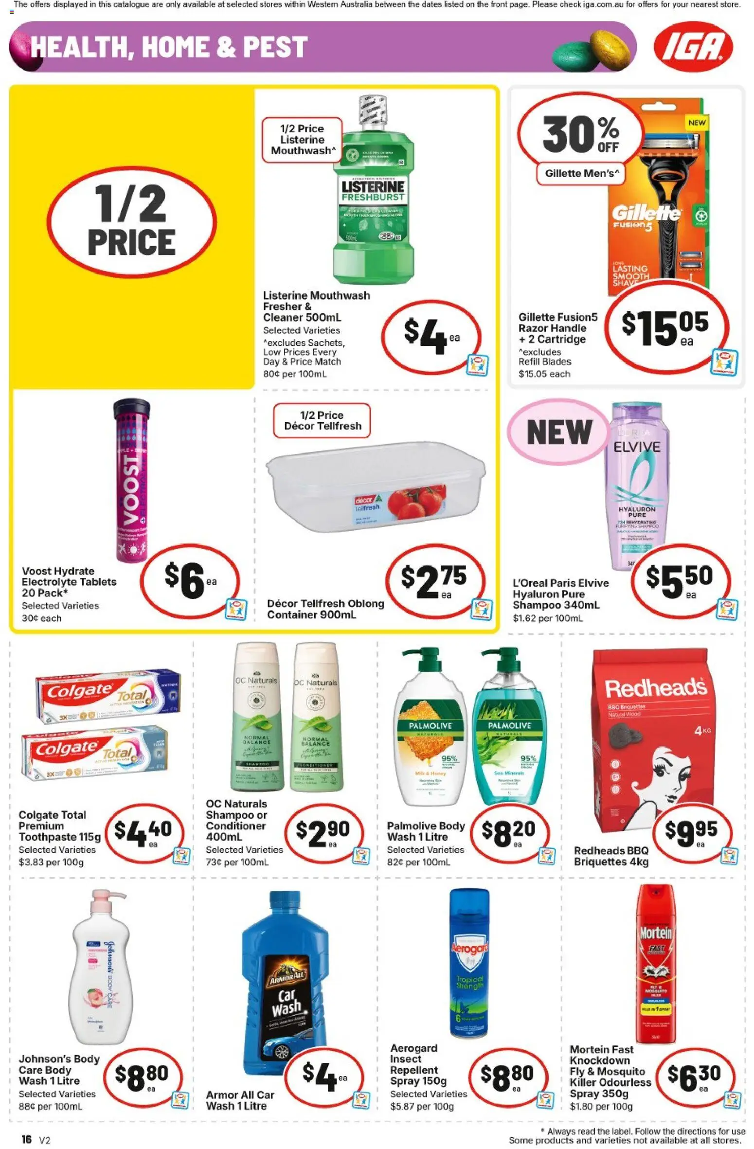 IGA catalogue - valid from 18.03.2026 | Page: 16 | Products: Decor, Conditioner, Mouthwash, Tablets