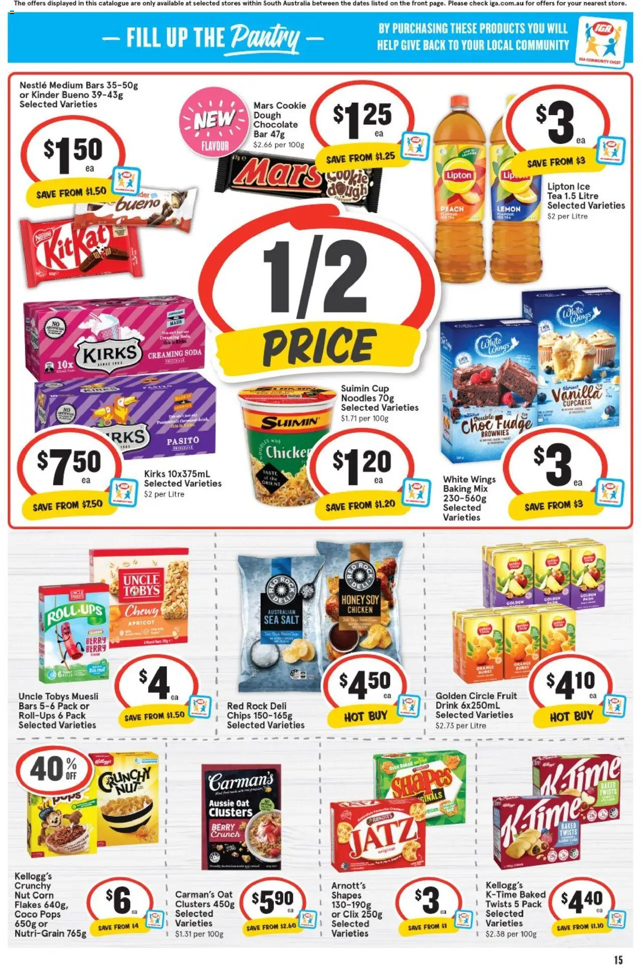 IGA catalogue - valid from 06.08.2025 | Page: 11 | Products: Tea, Chips, Salt, Lemon