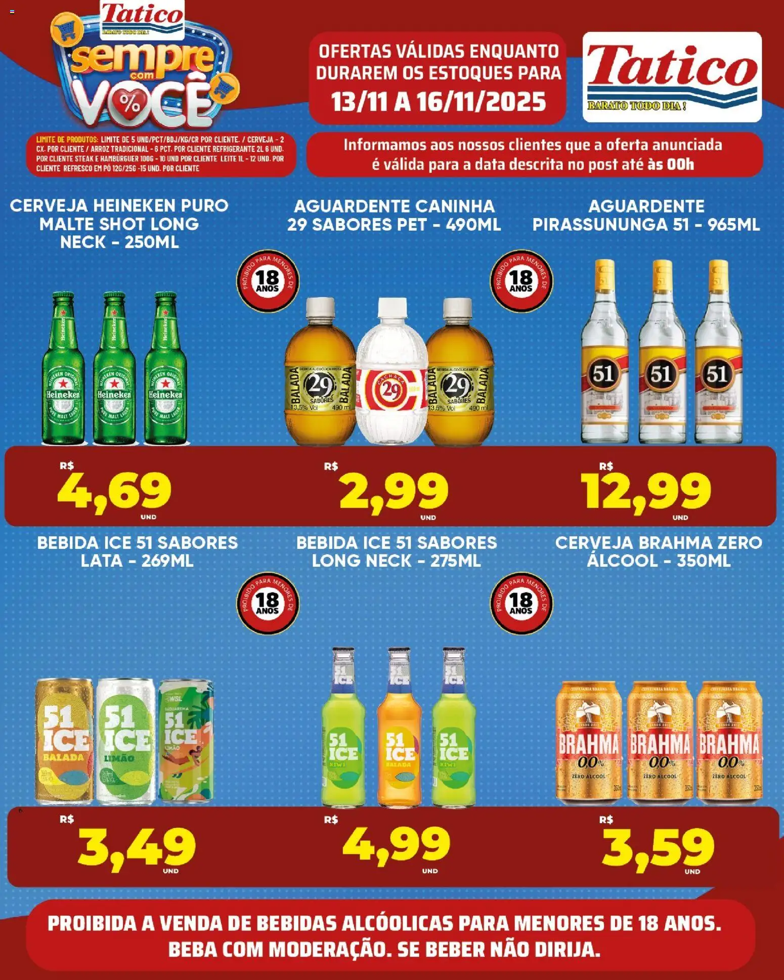 Tatico Folheto - válido de 17.11.2025 | Página: 37 | Produtos: Leite, Arroz, Heineken, Refrigerante