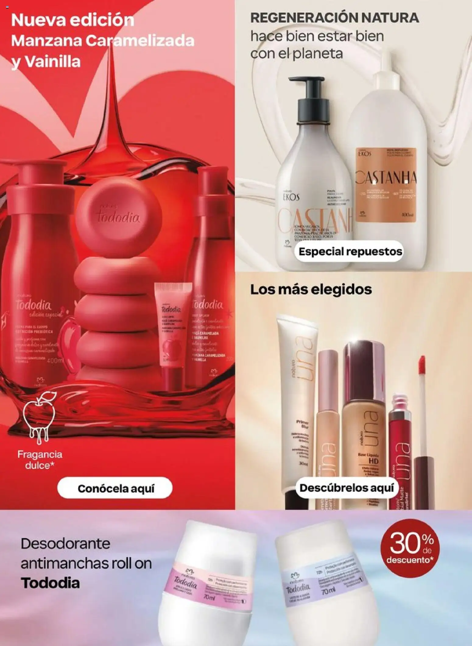 Nuevas ofertas de Natura válidas en toda la República Mexicana desde el 20.12.2025. ¡Encuentra las mejores ofertas en Natura campaña 1 2026! | Página: 3 | Productos: Desodorante, Manzana, Fragancia