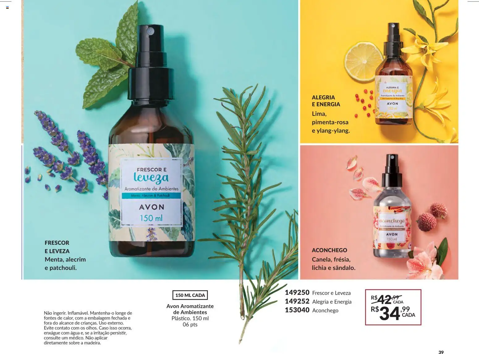 Avon Folheto - válido de 15.01.2026 | Página: 39 | Produtos: Lichia