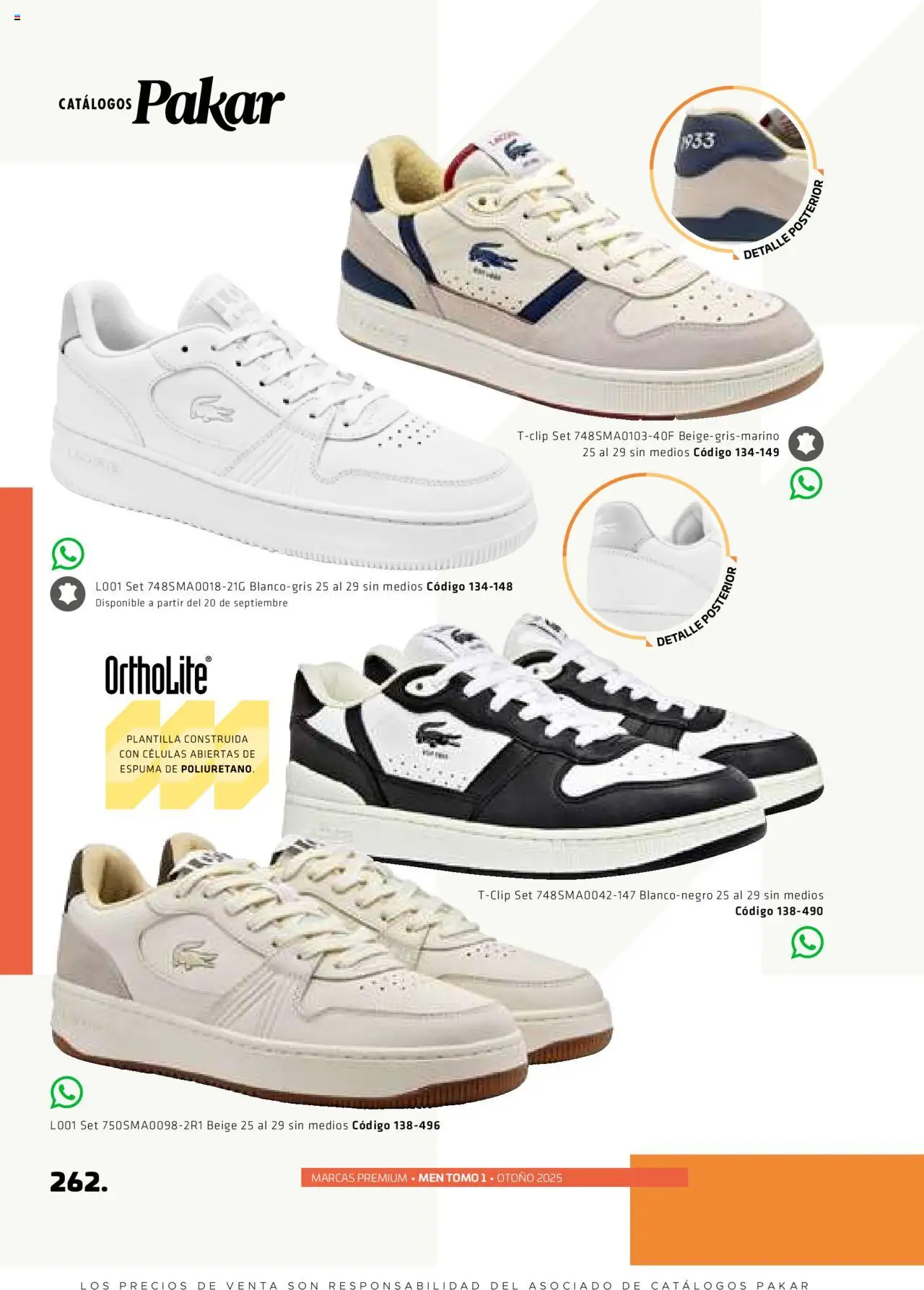 Nuevas ofertas de SC Pakar válidas en toda la República Mexicana desde el 29.08.2025. ¡Encuentra las mejores ofertas en SC Pakar - Catálogo Otoño Men Tomo 1! | Página: 262 | Productos: Espuma