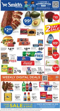 Preview of Smith's weekly ads valid from 24.09.2025