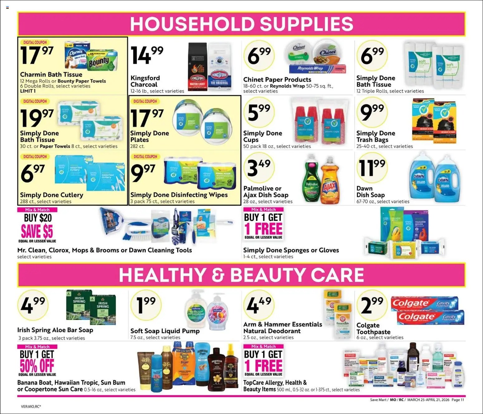 Save Mart Big Book of Savings - valid from 25.03.2026 | Page: 11 | Products: Pump, Hammer, Deodorant, Gloves
