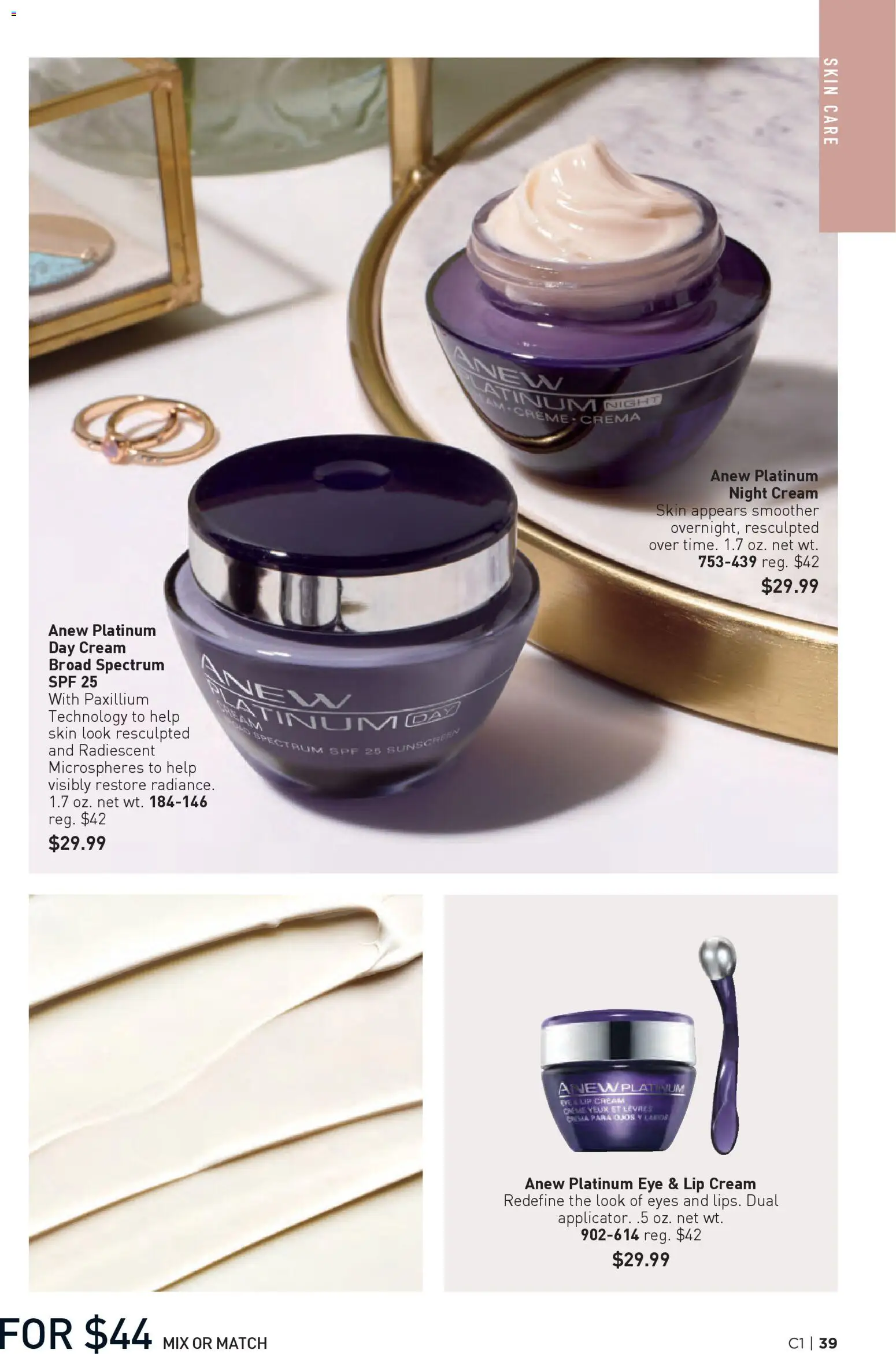 Avon Brochure - valid from 31.12.2025 | Page: 39 | Products: Clip, Night Cream, Sunscreen, Cream