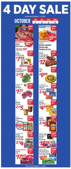 Preview of Rouses weekly ads valid from 01.10.2025