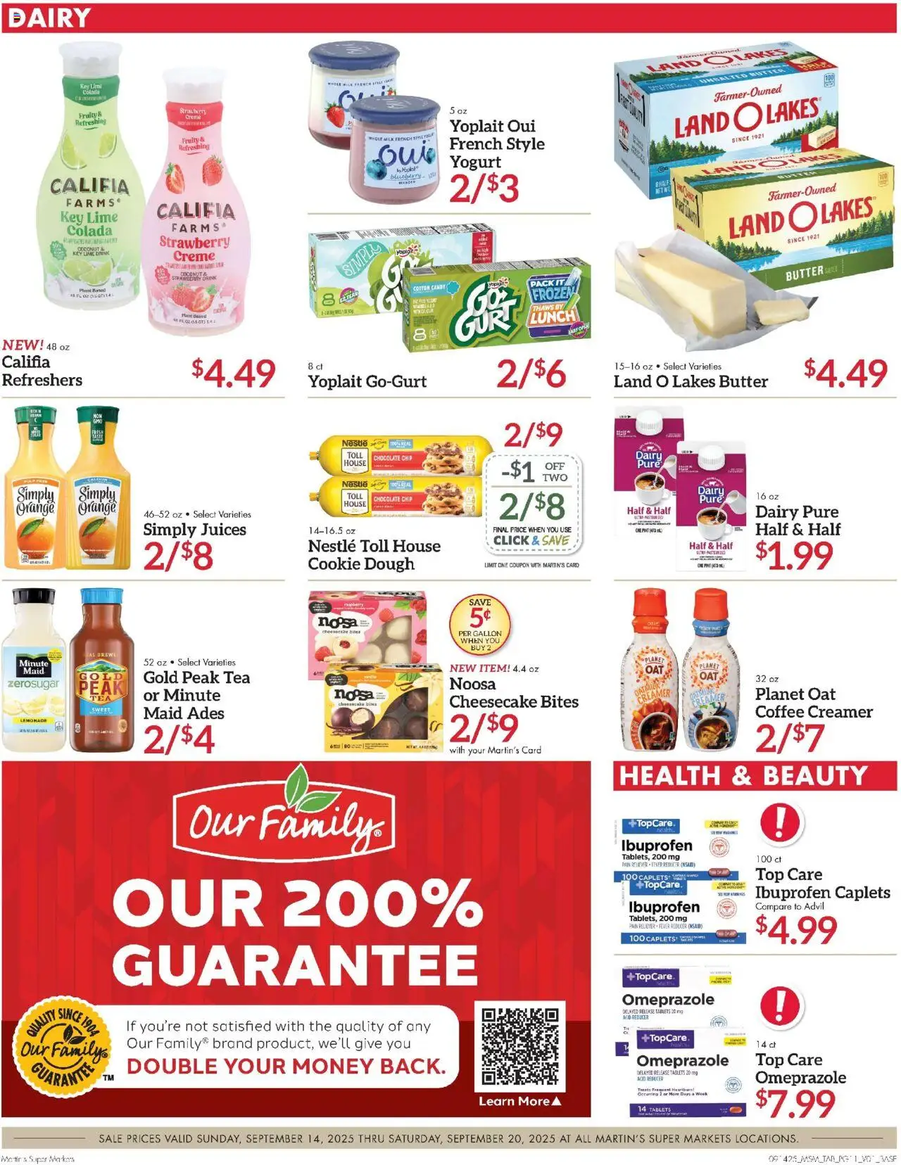 Martin’s Weekly Ad - valid from 14.09.2025 | Page: 11 | Products: Milk, Chocolate, Chocolate Chip, Cheesecake