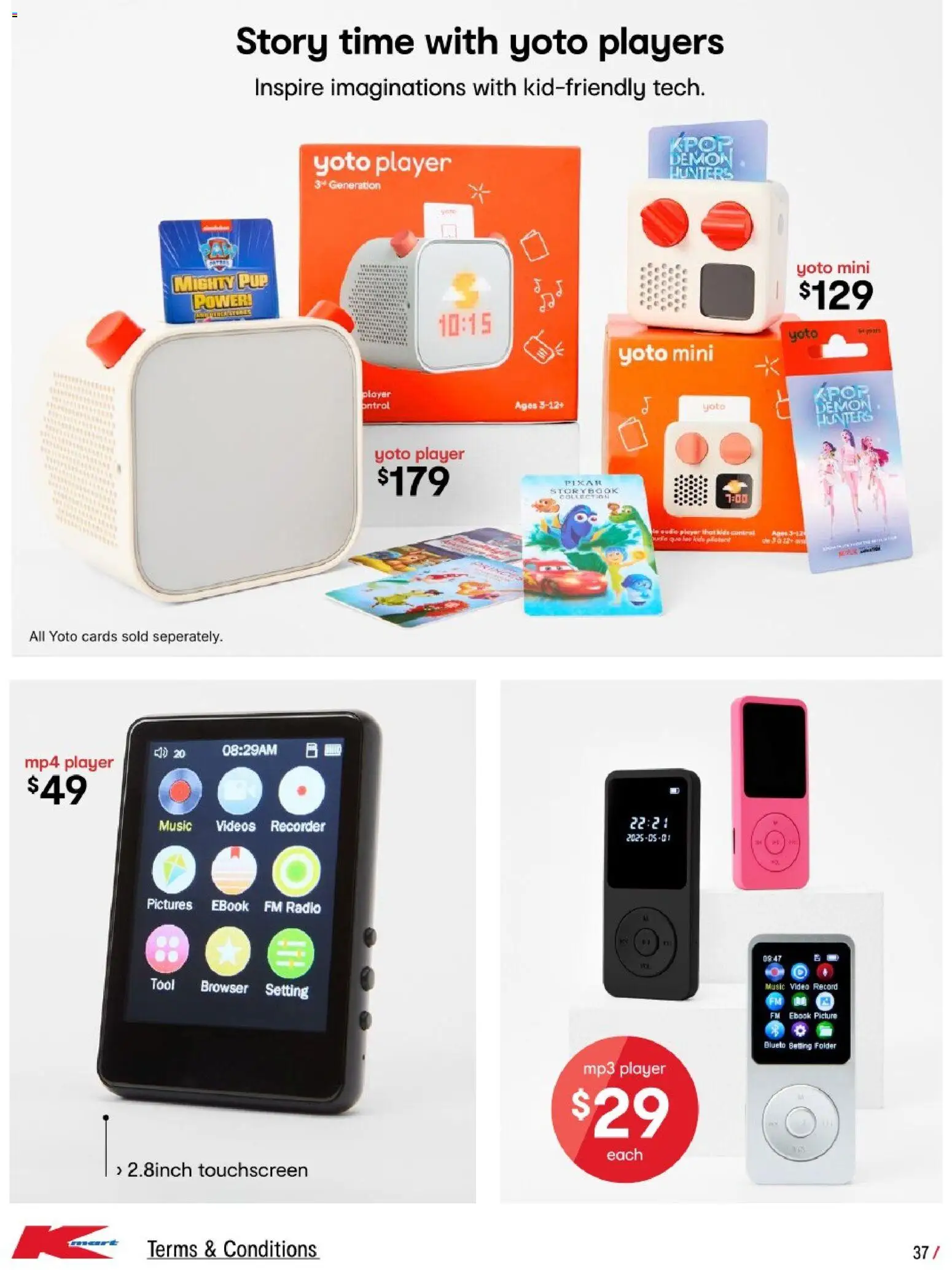 Kmart catalogue - valid from 02.04.2026 | Page: 37 | Products: Picture, Mp3, Mp4, Player