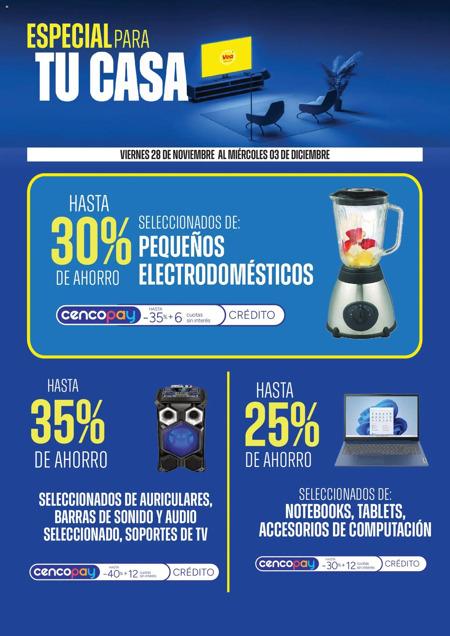 Vea - Ofertas especial para tu casa │ válido desde el 28.11.2025 | Página: 2 | Productos: Audio