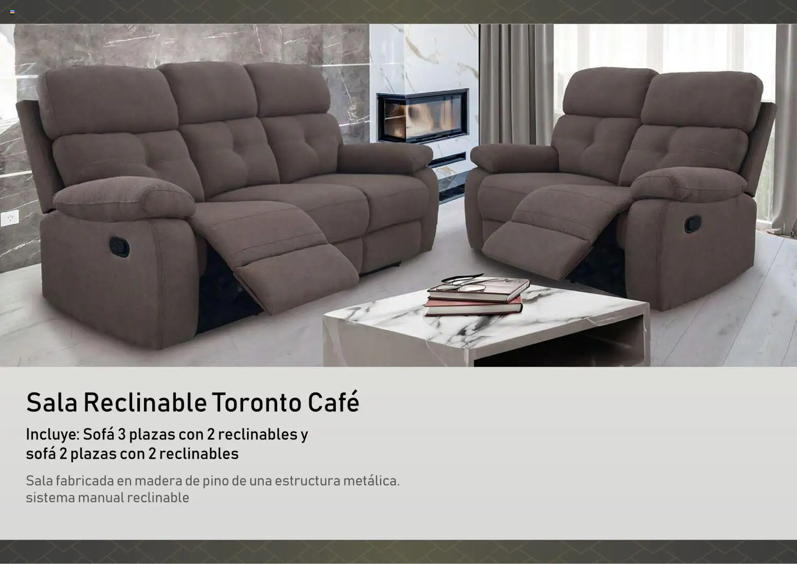 Nuevas ofertas de Muebles Dico válidas en toda la República Mexicana desde el 01.01.2026. ¡Encuentra las mejores ofertas en Muebles Dico catálogo Salas reclinables! | Página: 5 | Productos: Sofá, Café