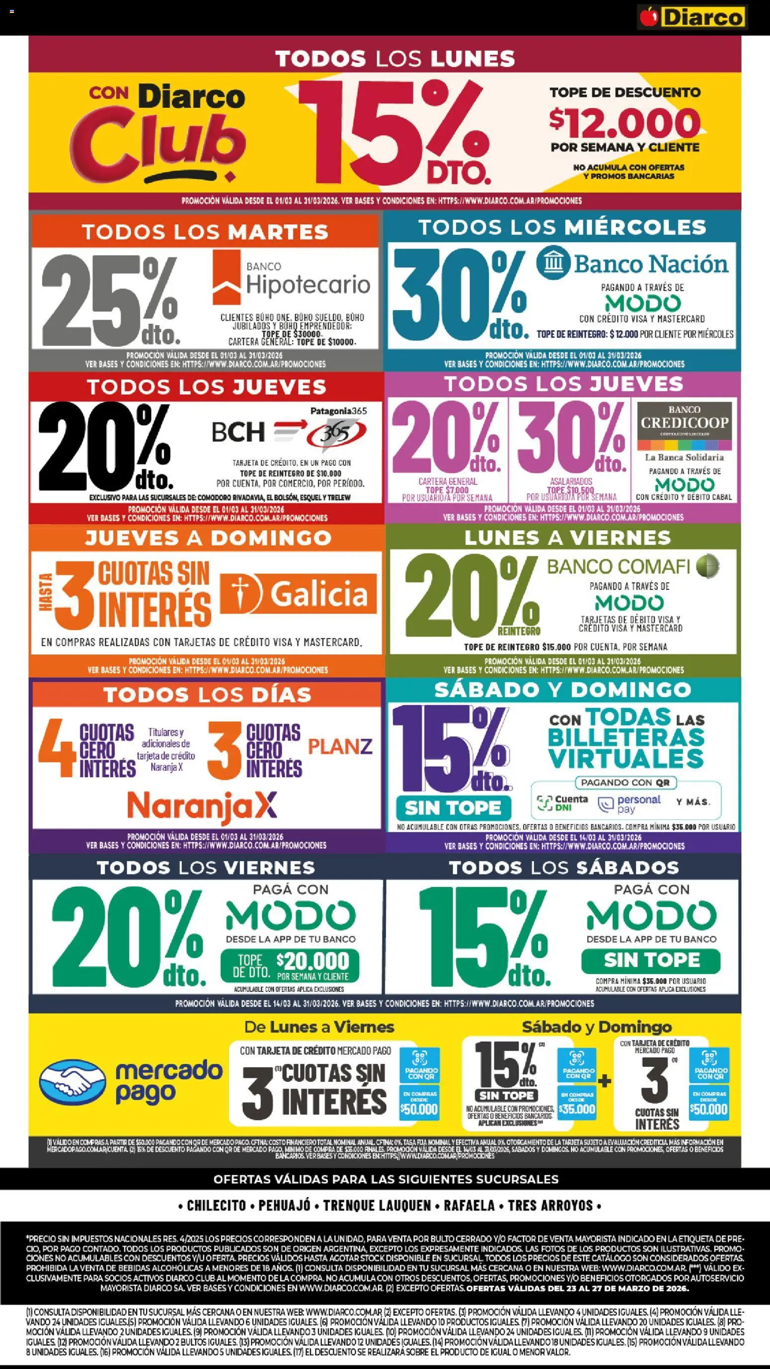 Diarco - Ofertas Pueblo Interior │ válido desde el 23.03.2026 | Página: 11 | Productos: Cartera, Banco, Sobre, General