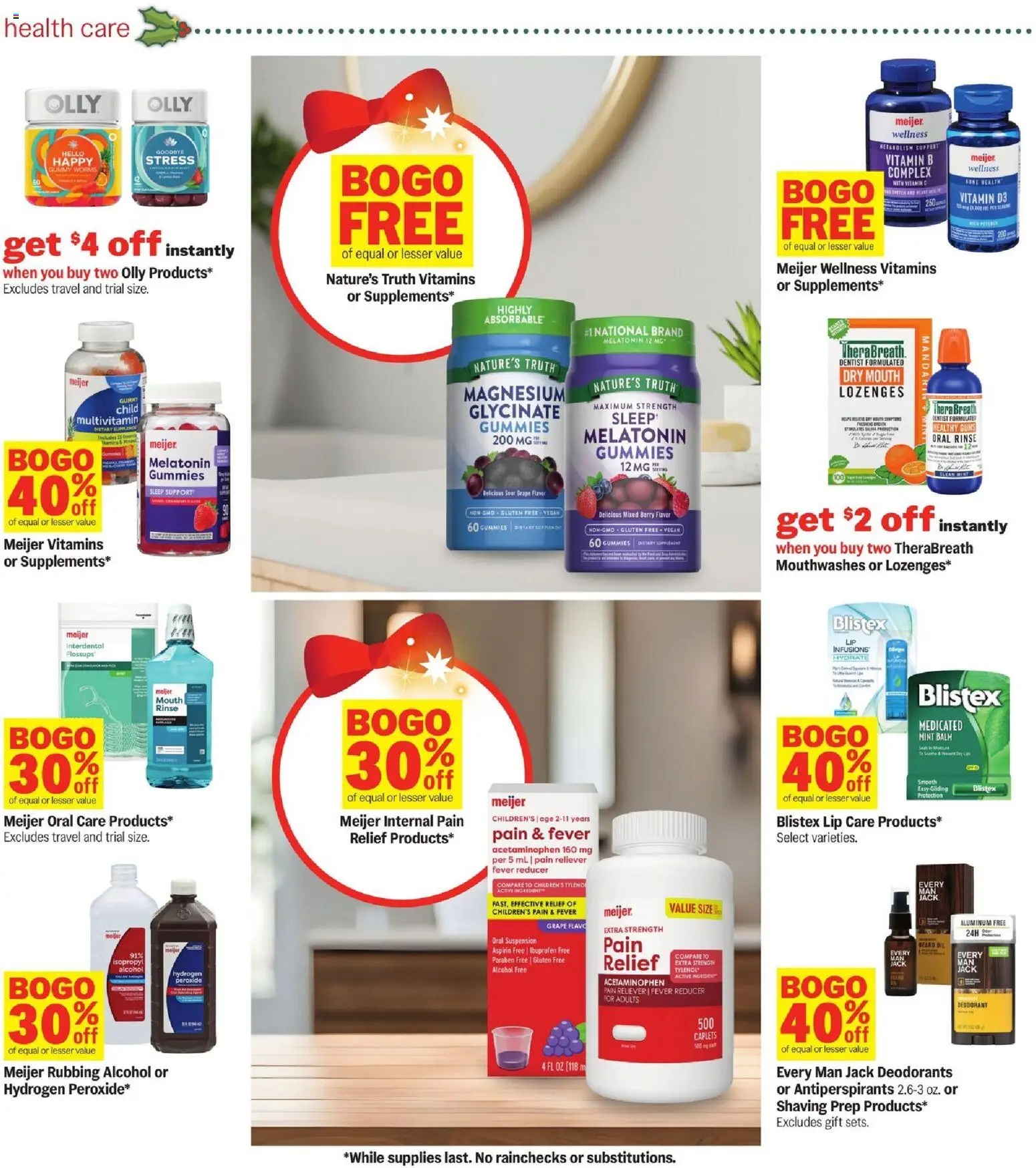 Meijer Weekly Ad - MI - valid from 03.12.2025 | Page: 29 | Products: Magnesium, Melatonin, Deodorant, Mouth Rinse