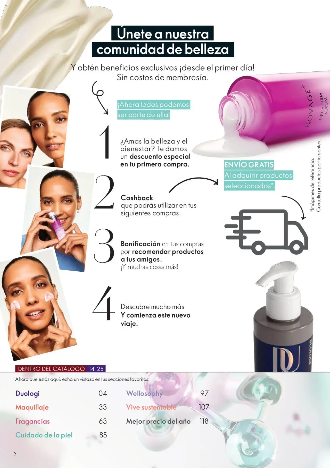 Oriflame catálogo │ válido desde el 04.10.2025 | Página: 2 | Productos: Maquillaje, Té, Serum