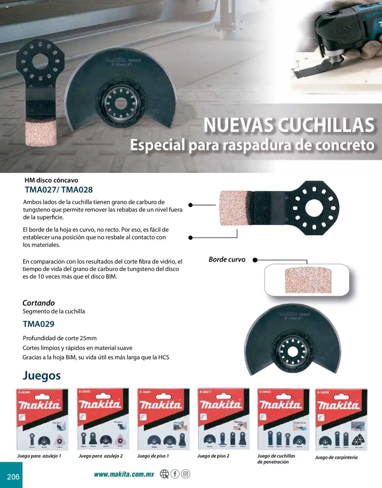 Nuevas ofertas de Makita válidas en toda la República Mexicana desde el 08.07.2024. ¡Encuentra las mejores ofertas en Makita catálogo Accesorios! | Página: 206 | Productos: Juego, Disco