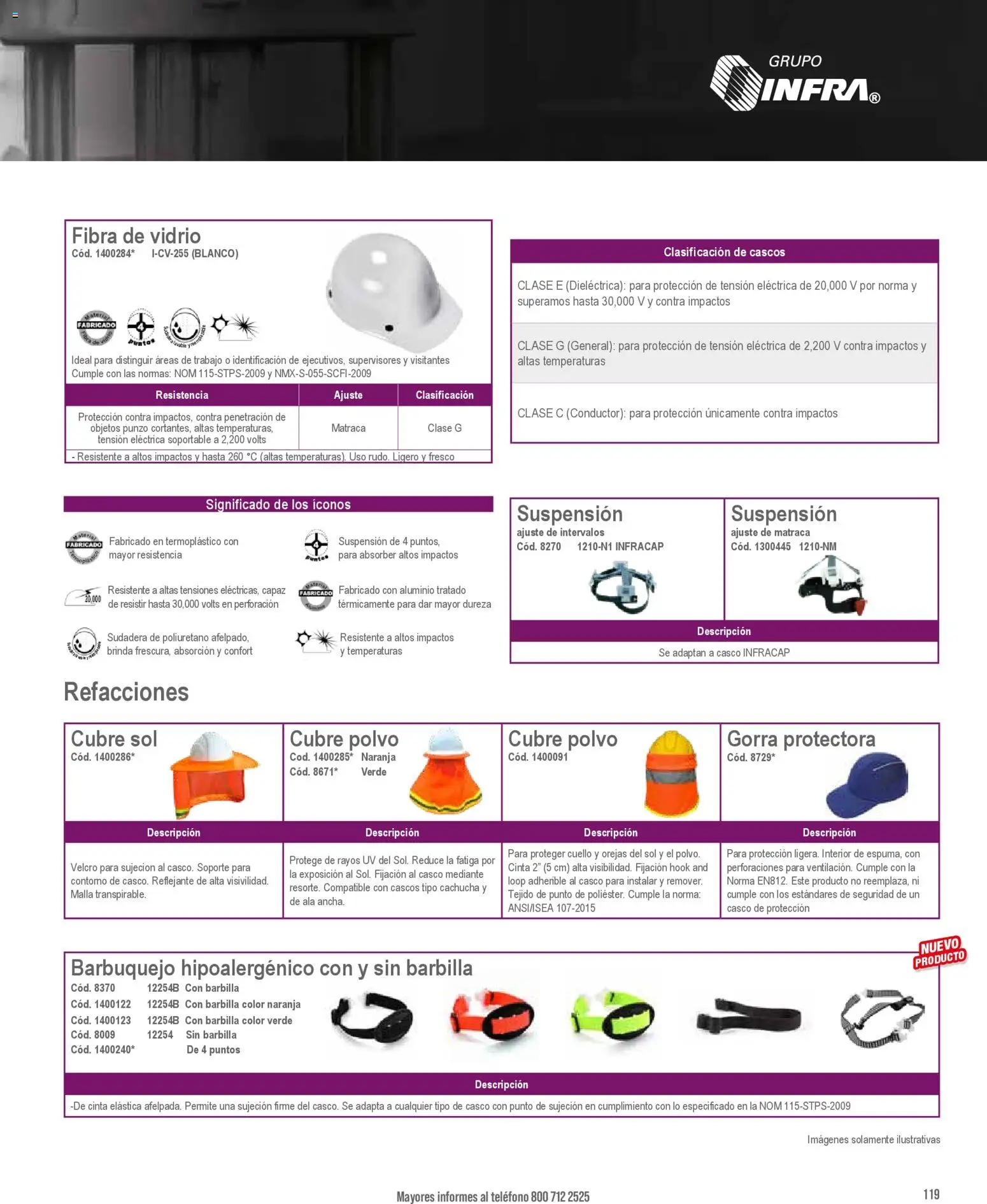 Nuevas ofertas de Infra válidas en toda la República Mexicana desde el 28.01.2026. ¡Encuentra las mejores ofertas en Infra catálogo Industrial protection! | Página: 3 | Productos: Gorra, Sudadera, Polvo, Teléfono