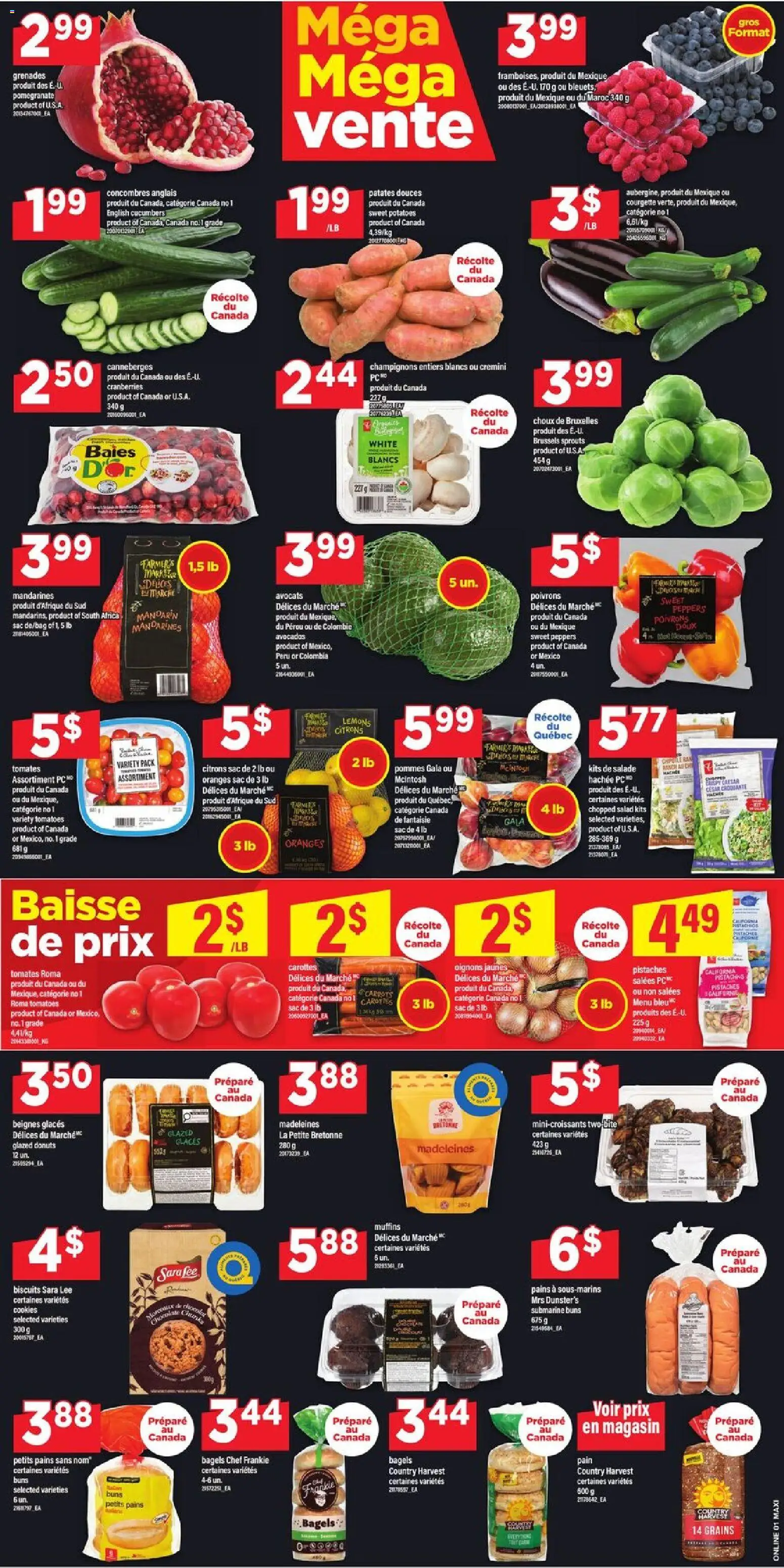 Maxi flyer valid from 27.11.2025 | Page: 6 | Products: Cookies, Salad, Potatoes, Tomatoes