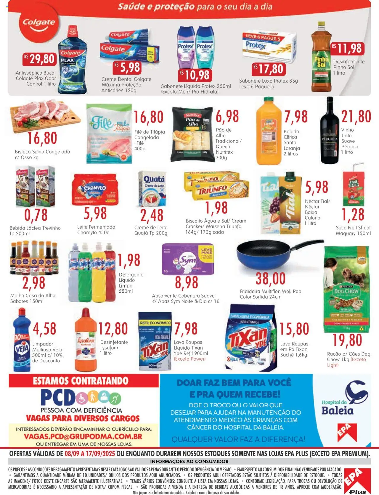 EPA Folheto - válido de 08.09.2025 | Página: 4 | Produtos: Roupas, Creme, Absorvente, Sabonete líquido