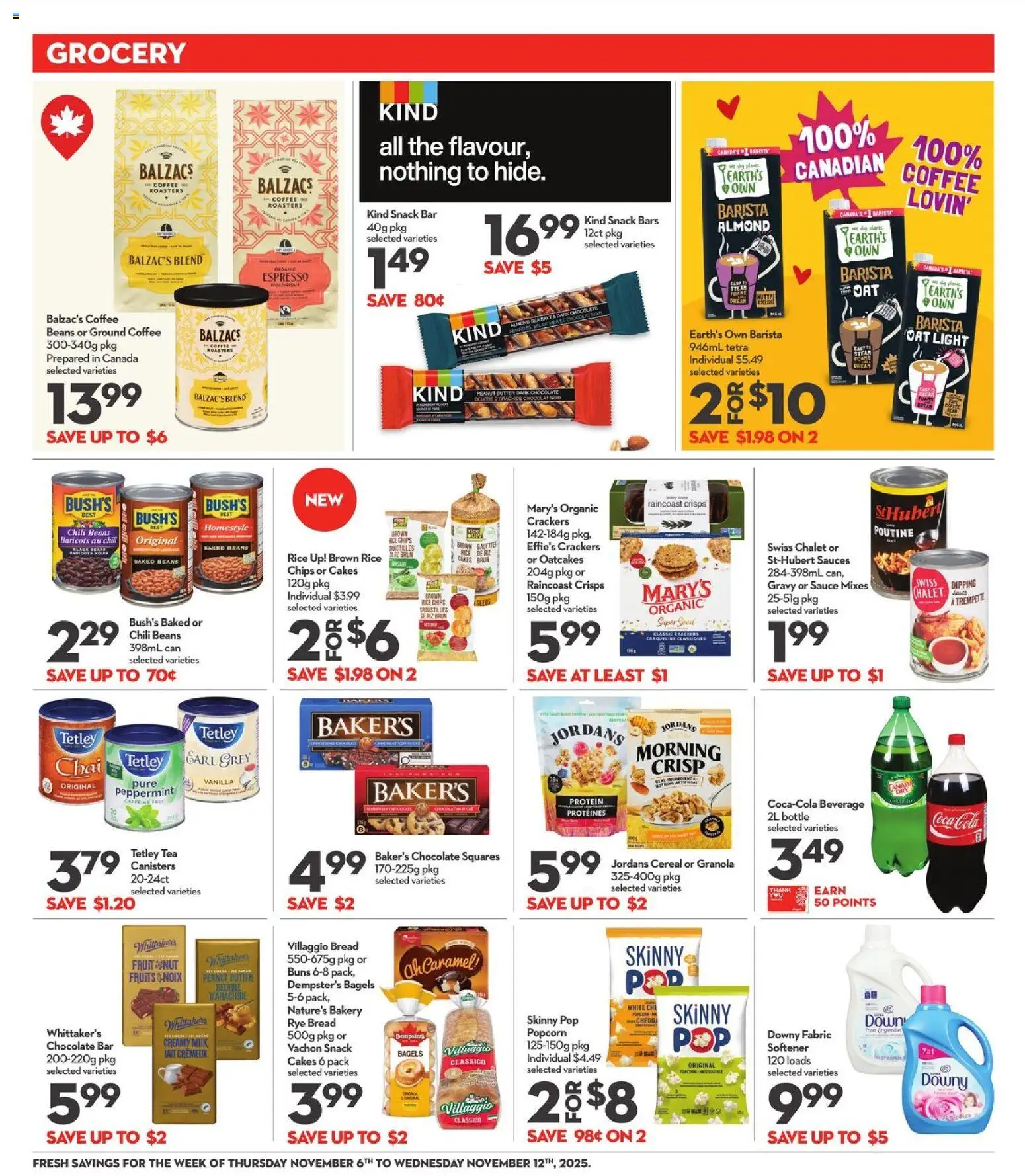 Longo's flyer valid from 06.11.2025 | Page: 7 | Products: Rice, Chips, Bakery, Chocolate