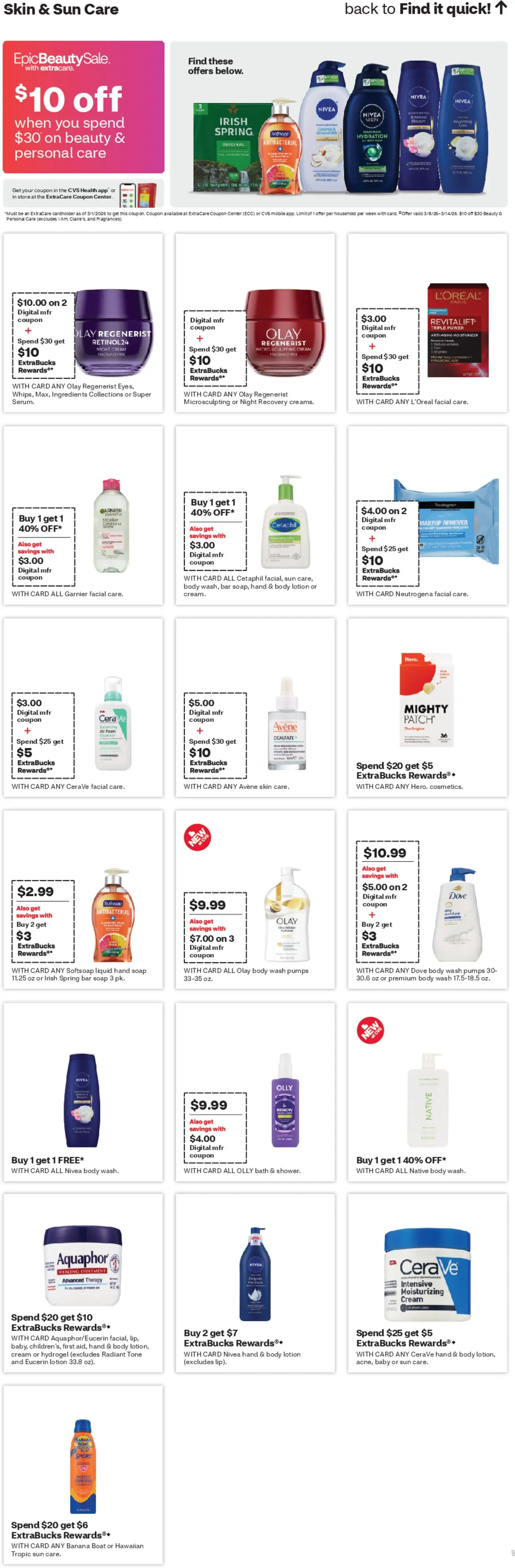 CVS Pharmacy Weekly Ad - WA - valid from 08.03.2026 | Page: 12 | Products: Fragrance, Healing Ointment, Cream, Body Wash