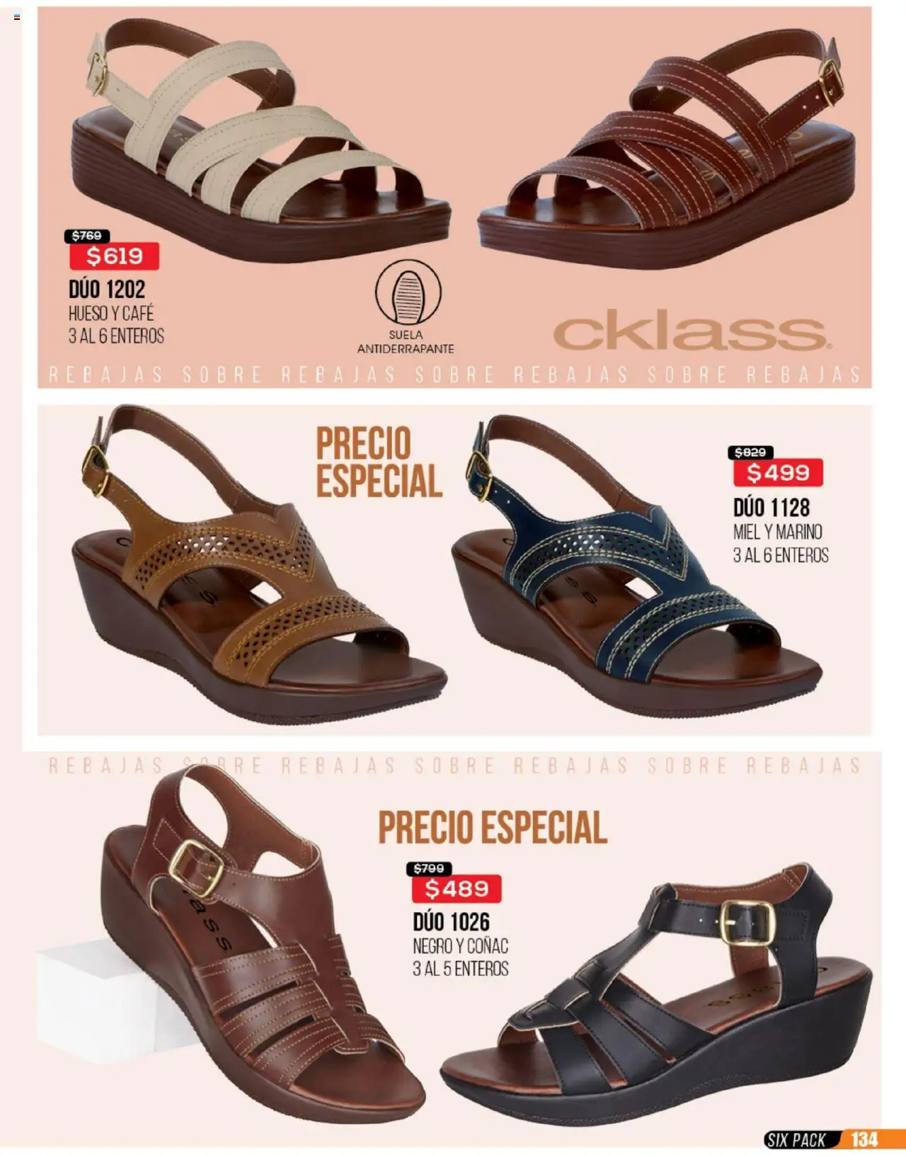 Nuevas ofertas de Cklass válidas en toda la República Mexicana desde el 23.06.2025. ¡Encuentra las mejores ofertas en Cklass catálogo Rebajas Sobre Calzado! | Página: 135 | Productos: Café, Sobre
