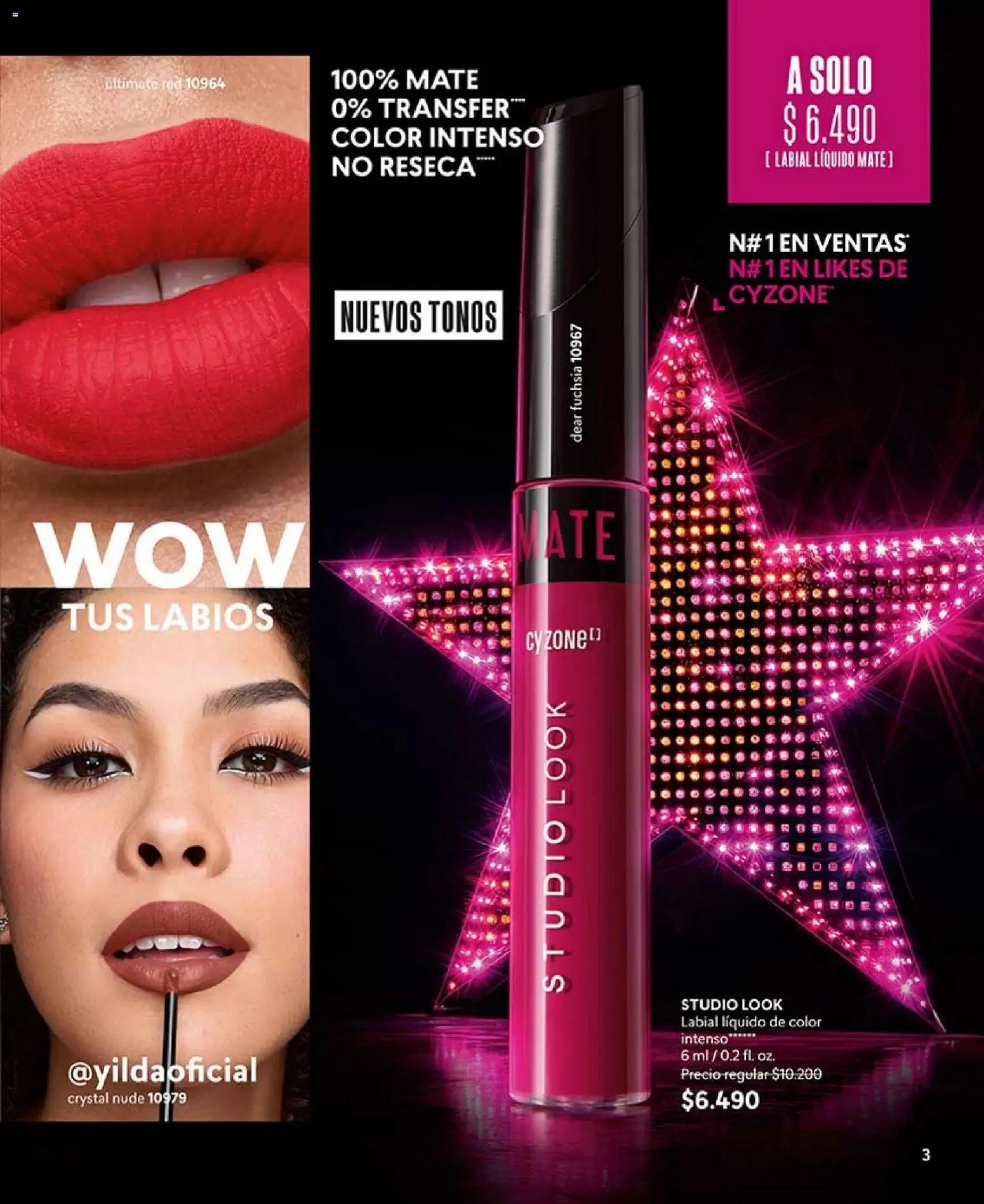 Catálogo CyZone Campaña 2 │ válido desde el 16.01.2026 | Página: 3 | Productos: Mate, Labial