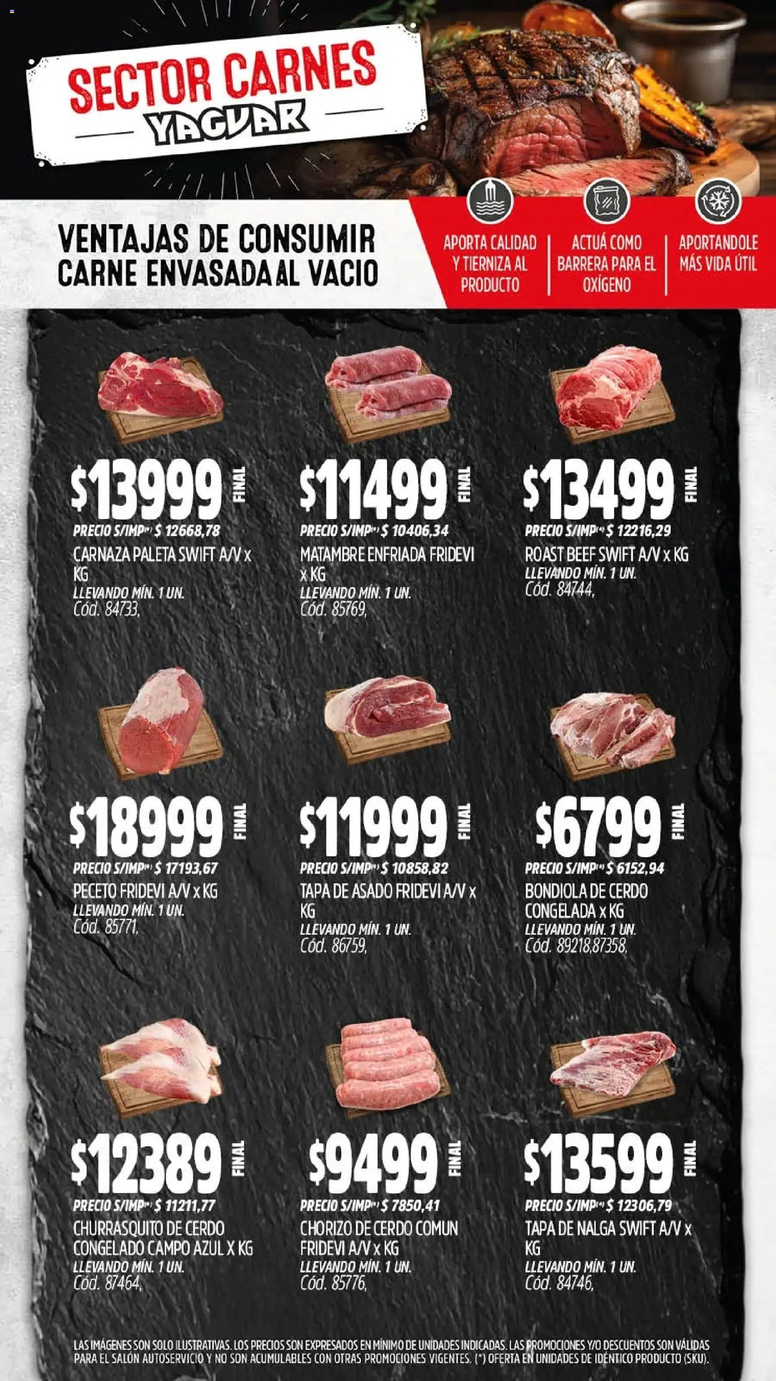 Yaguar - Oferta Semanal General Roca │ válido desde el 13.04.2026 | Página: 6 | Productos: Paleta, Chorizo, Cerdo