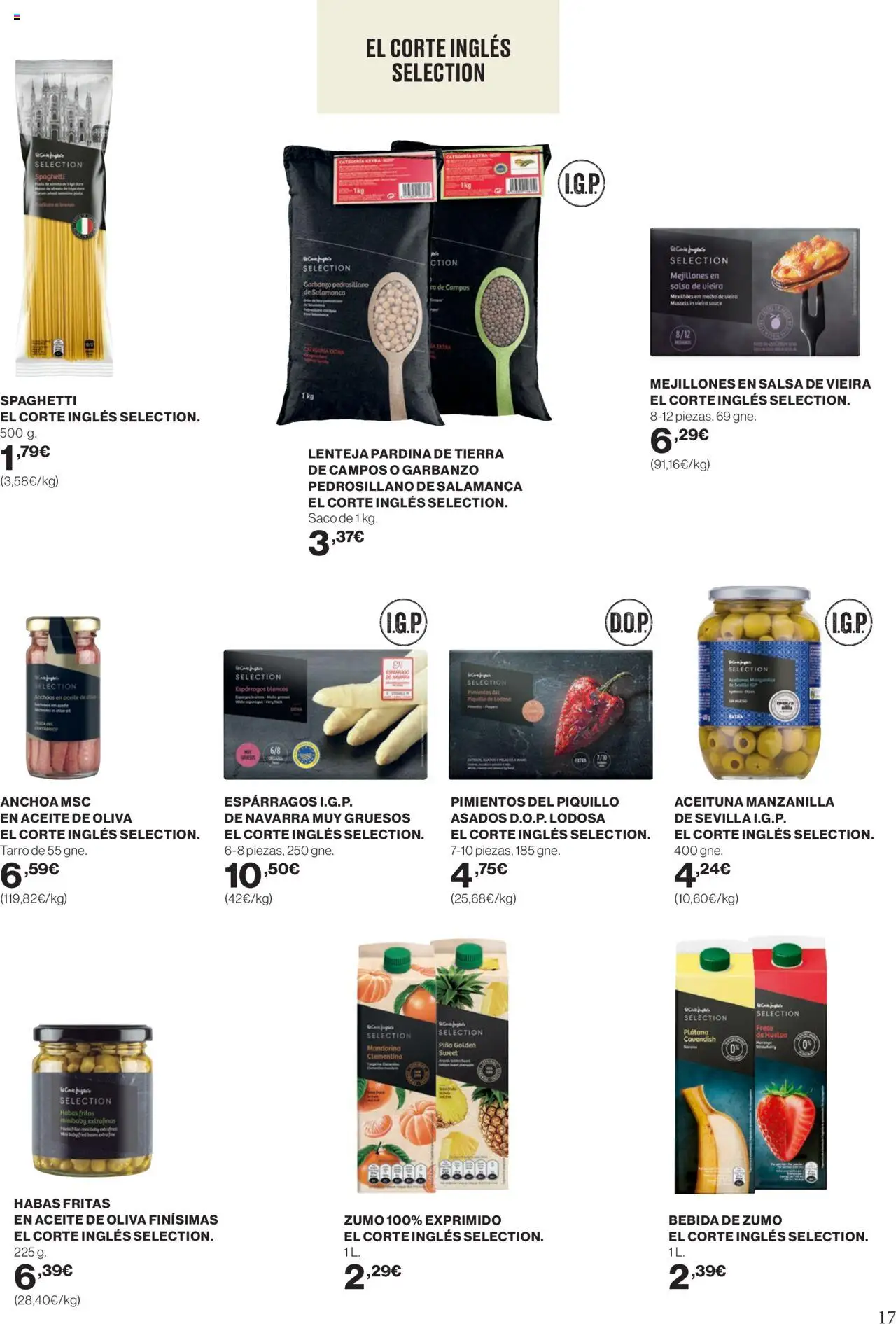 Nuevas ofertas de El Corte Inglés válidas en toda la República Mexicana desde el 11.09.2025. ¡Encuentra las mejores ofertas en El Corte Inglés - Catálogo Mucho más para ti ! | Página: 17 | Productos: Plátano, Aceite de oliva, Aceite, Piña