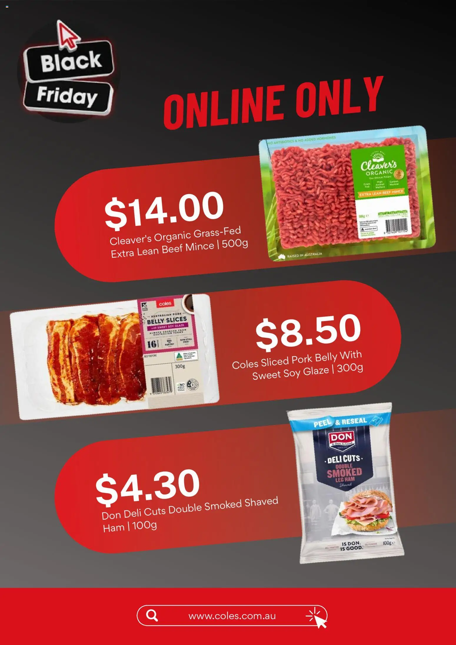 Coles catalogue - valid from 11.11.2025 | Page: 4 | Products: Ham, Peel, Pork, Beef
