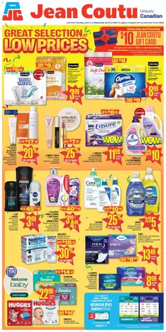 Preview of Jean Coutu weekly flyer from shop Jean Coutu valid from 09.04.2026