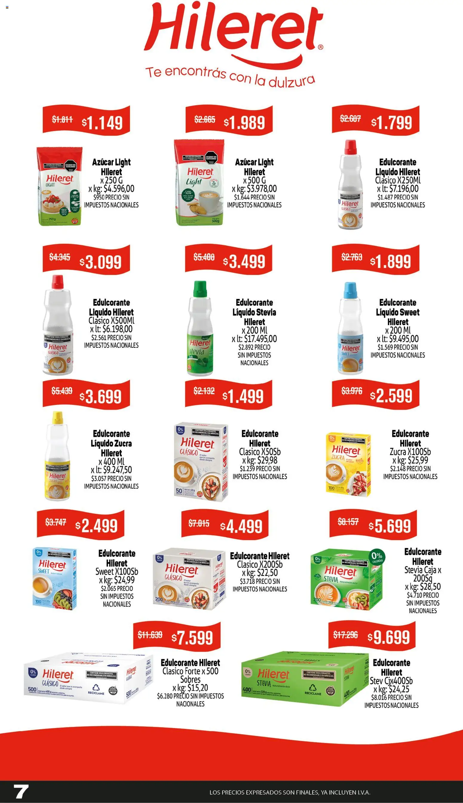 Makro ofertas │ válido desde el 16.04.2026 | Página: 7 | Productos: Caja, Azucar, Edulcorante, Té