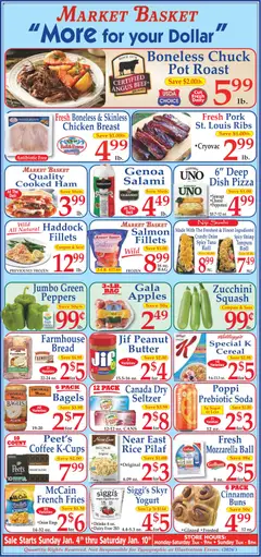 Preview of Market Basket weekly ads valid from 04.01.2026