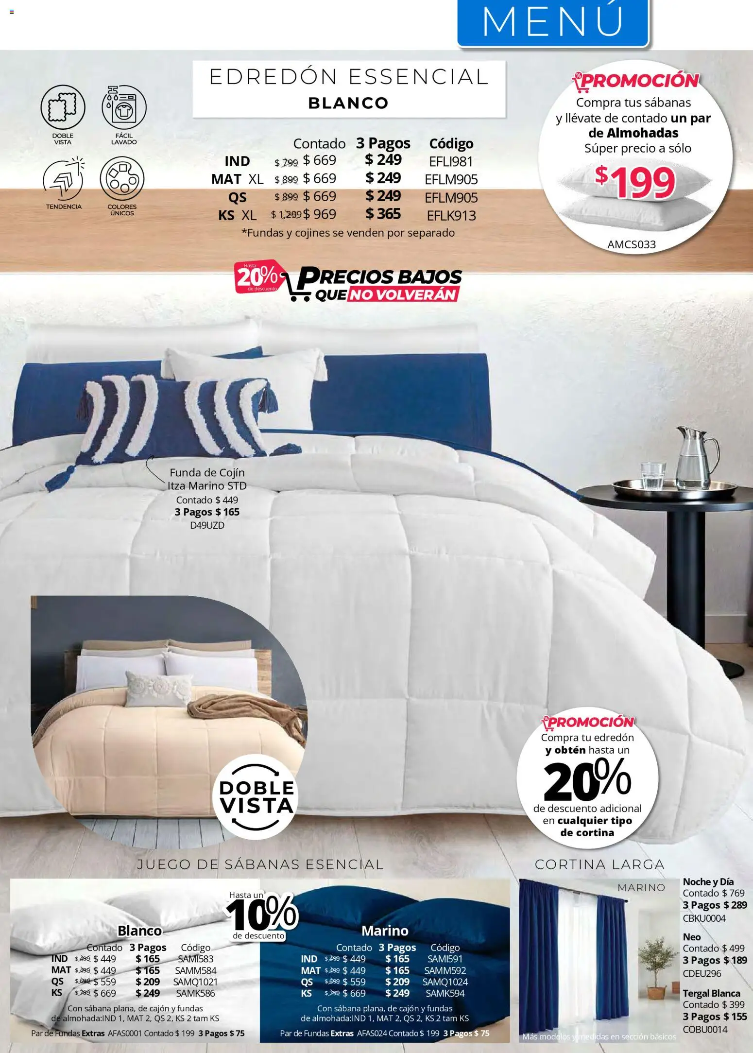 Nuevas ofertas de Colchas Concord válidas en toda la República Mexicana desde el 01.05.2026. ¡Encuentra las mejores ofertas en Colchas Concord catálogo! | Página: 53 | Productos: Juego, Funda, Sabanas