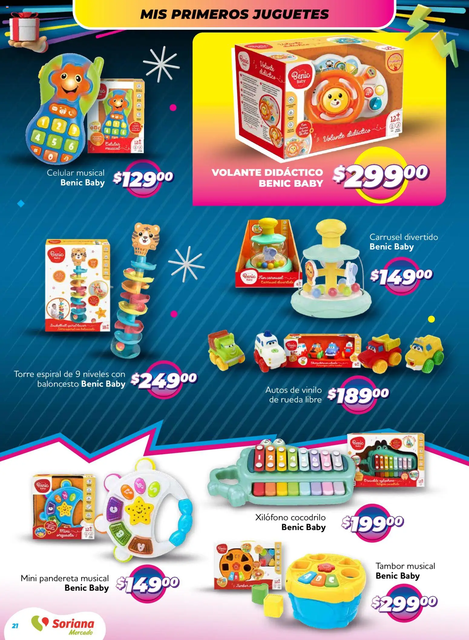 Nuevas ofertas de Soriana válidas en toda la República Mexicana desde el 27.11.2025. ¡Encuentra las mejores ofertas en Soriana - Reino de los Juguetes Mercado Nacional! | Página: 21